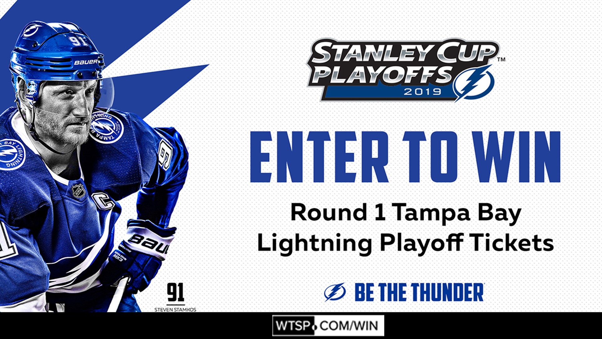 Win Tampa Bay Lightning playoff tickets!