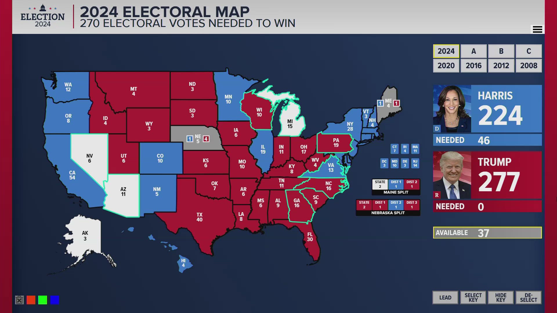 Trump’s victory makes him only the second U.S. president in history to win two, non-consecutive terms in office.