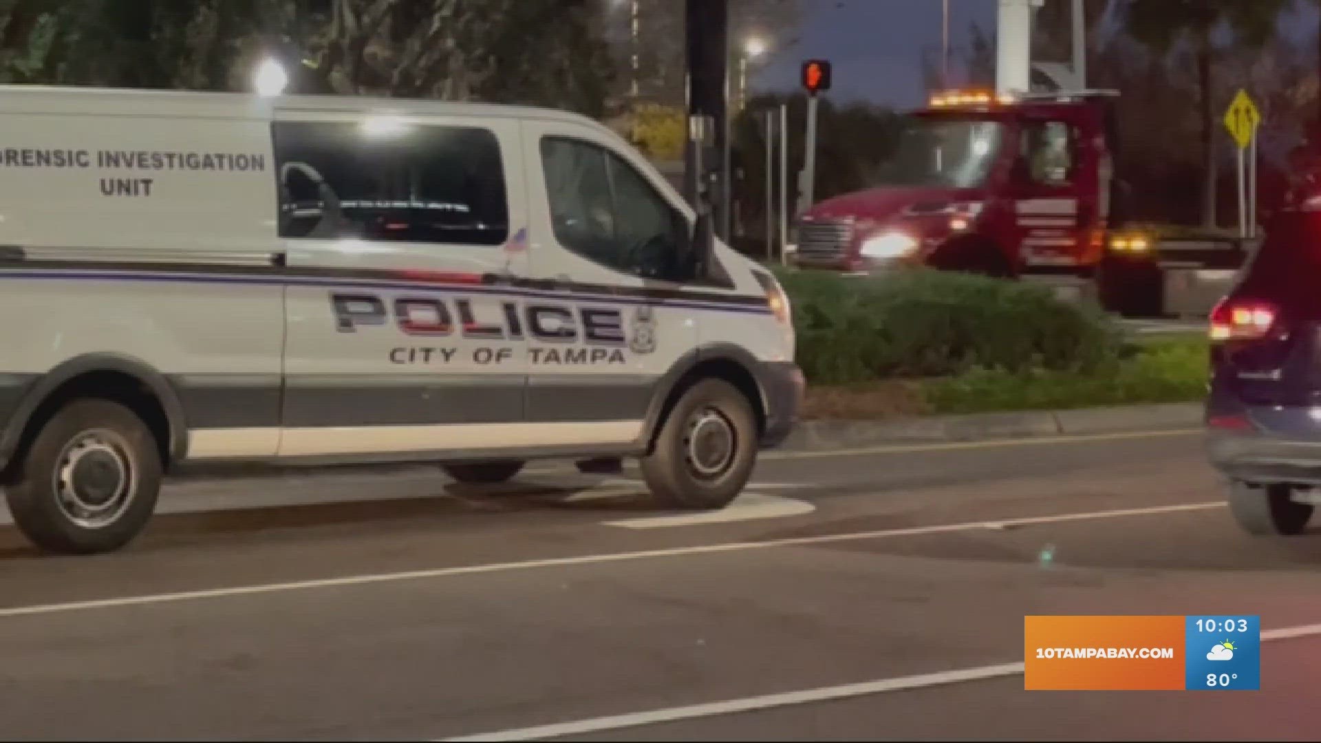 Roads on Meridian Avenue between Jackson Street and Kennedy Avenue have been closed due to the crash.