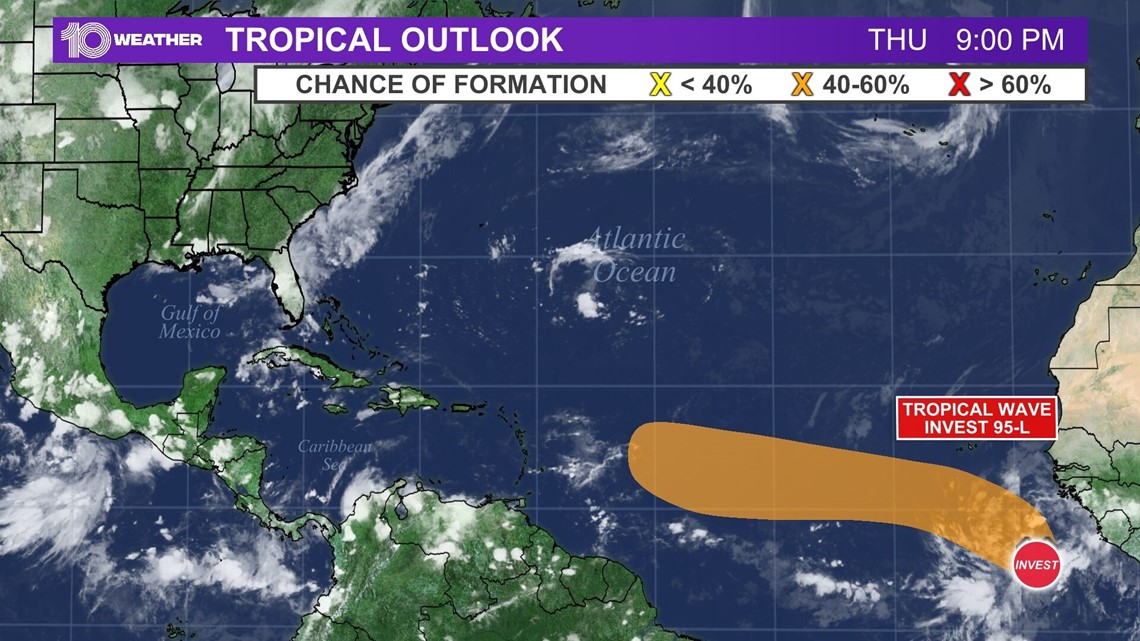 NHC designates Invest 95L in Atlantic Ocean