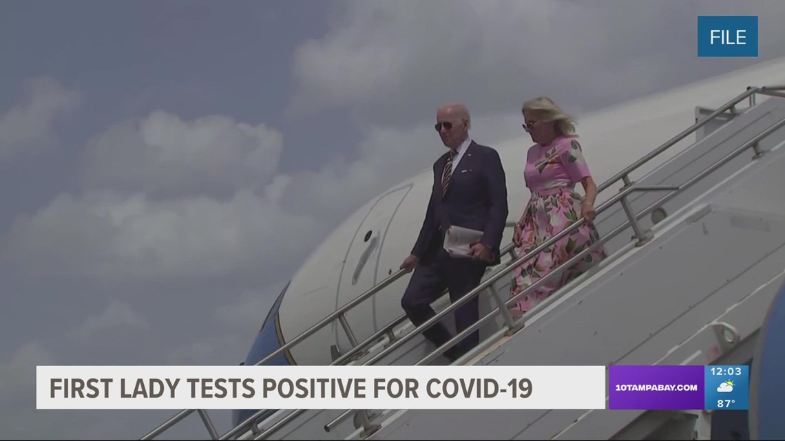 First Lady Jill Biden tests positive for COVID-19