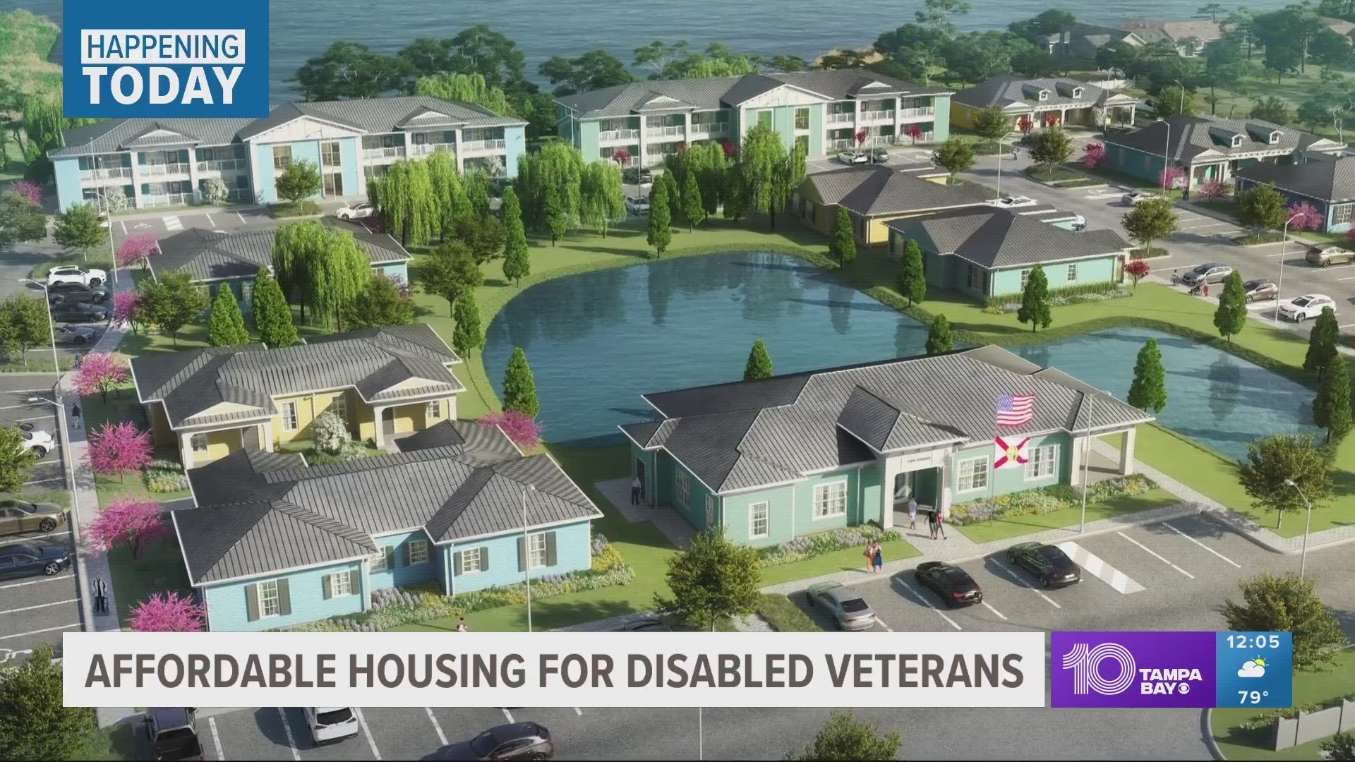 The homes are being built in Pinellas County on Lake Seminole. The development will be called "For Valor Preserve at Lake Seminole."