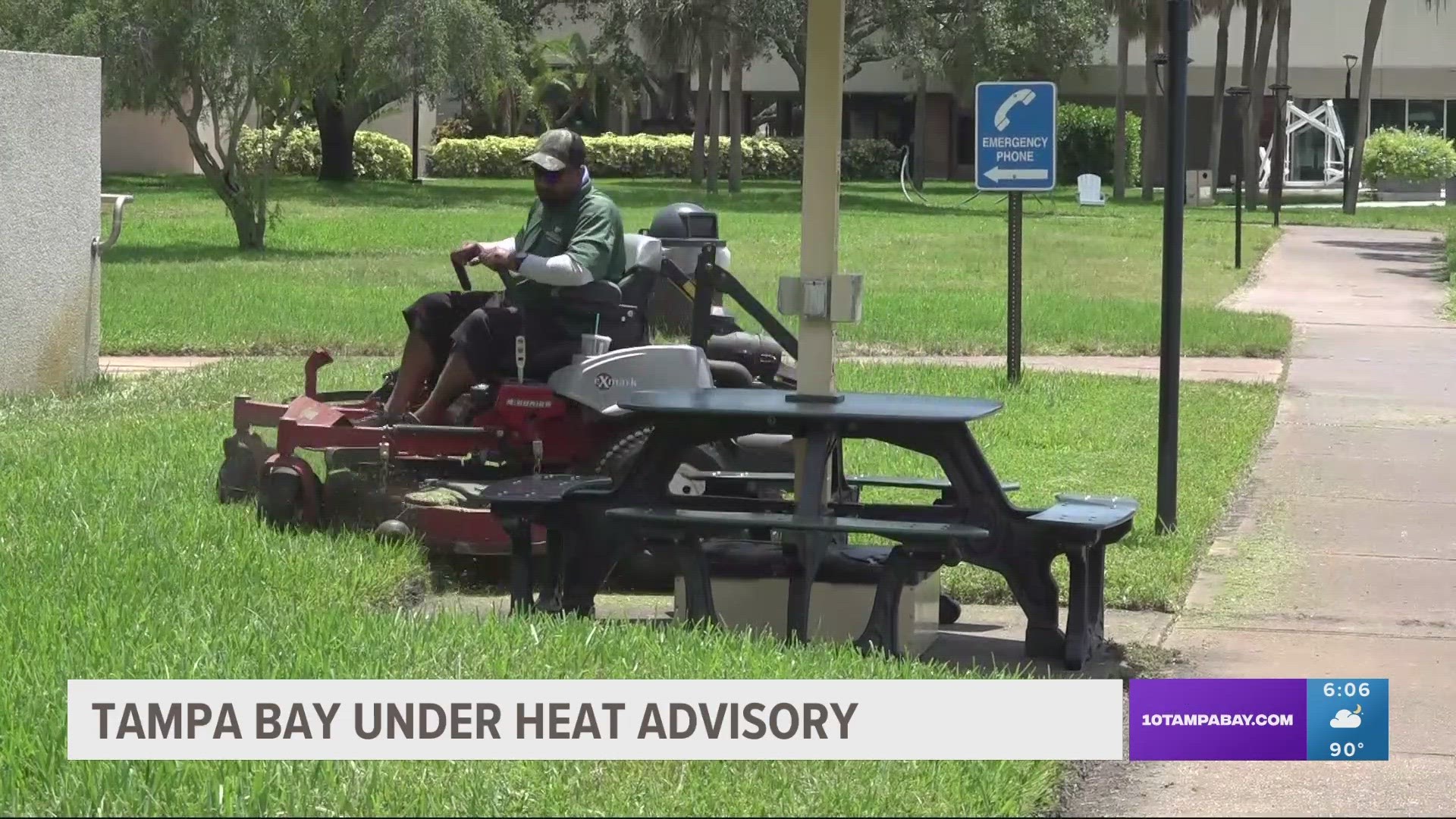 It comes after Tampa broke its Fourth of July record with temperatures hitting 97 degrees.