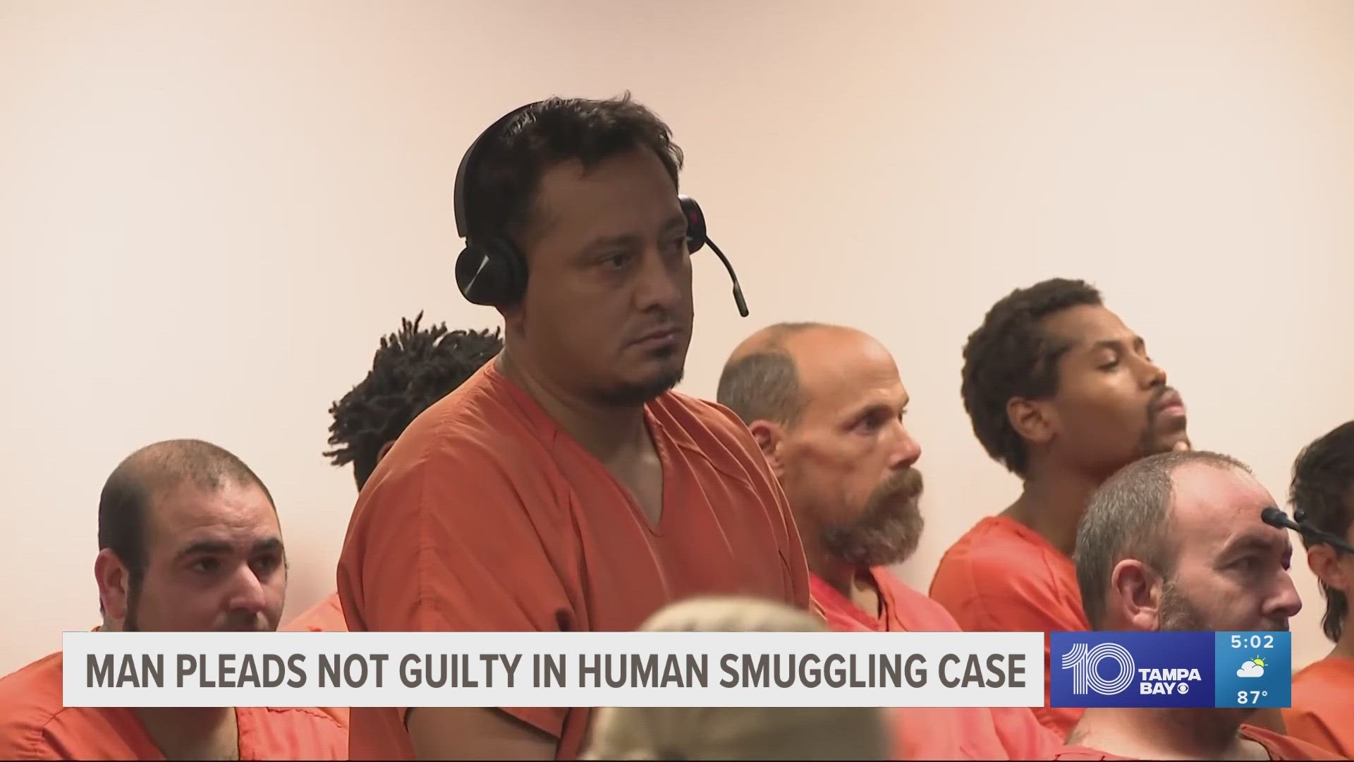 A 41-year-old man is now in the Hernando County Jail facing four counts of human smuggling and driving without a license.