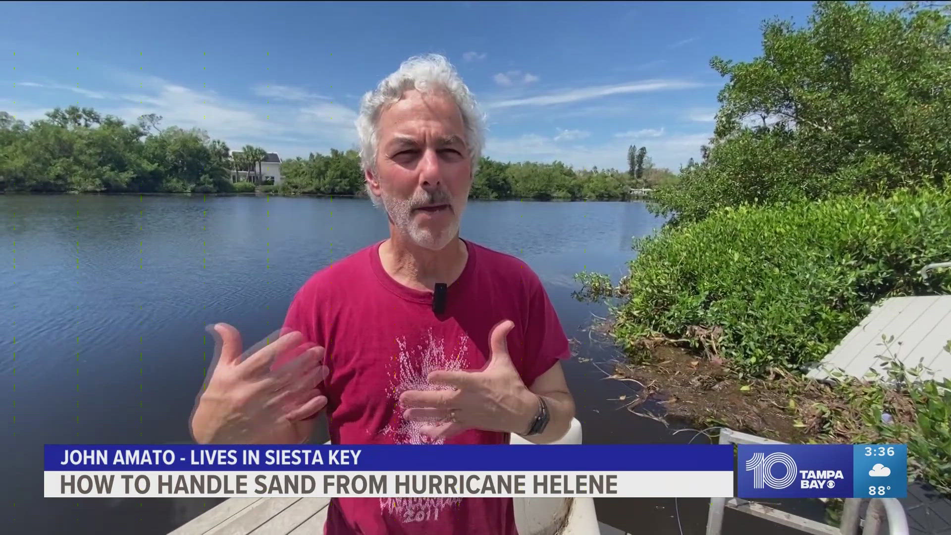 Crews are working to clear out sand while following Florida Department of Environmental Protection guidelines.