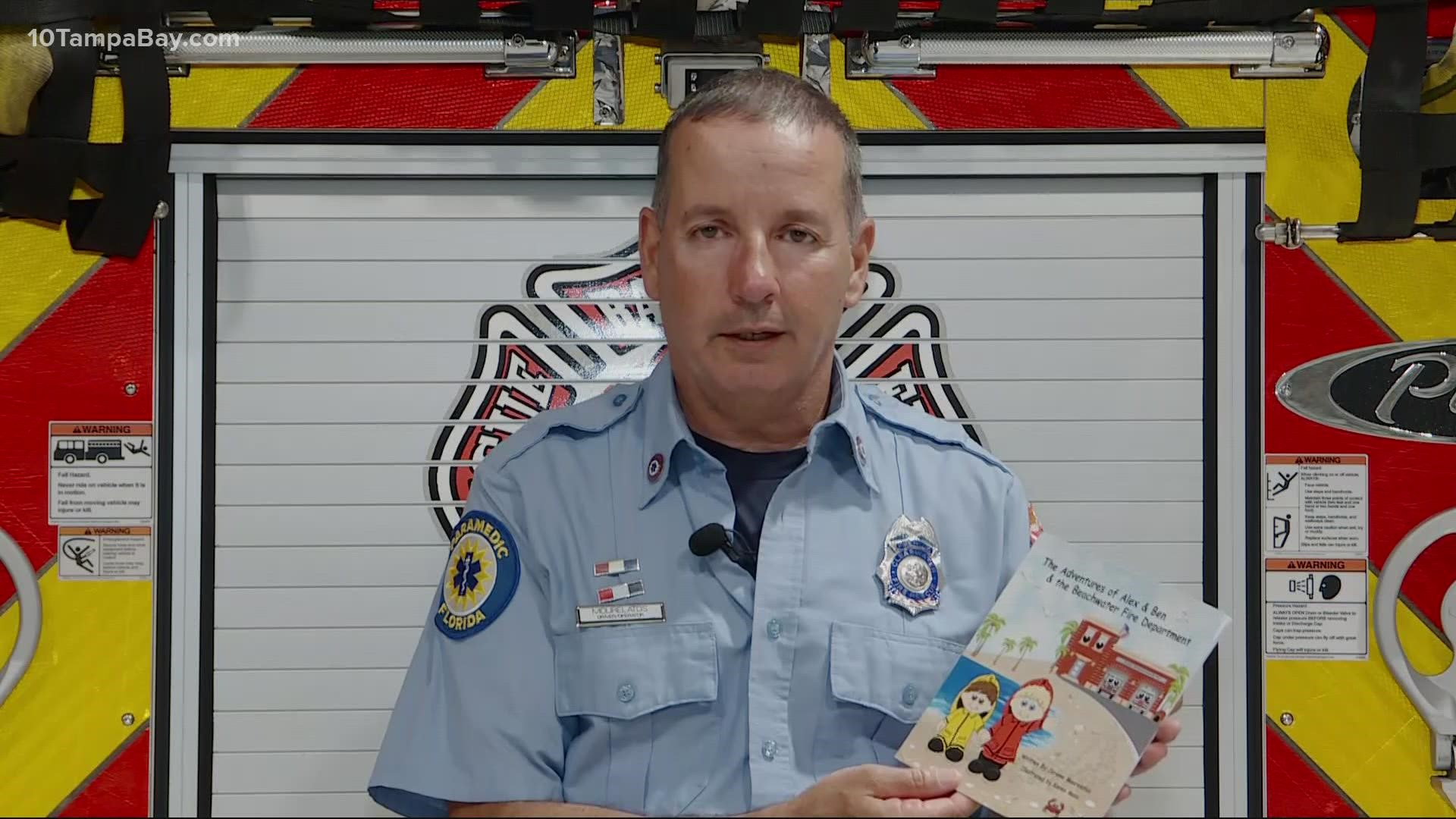Jerome Mourelatos noticed firefighters were mostly depicted as people running into burning buildings in the books he read his kids.