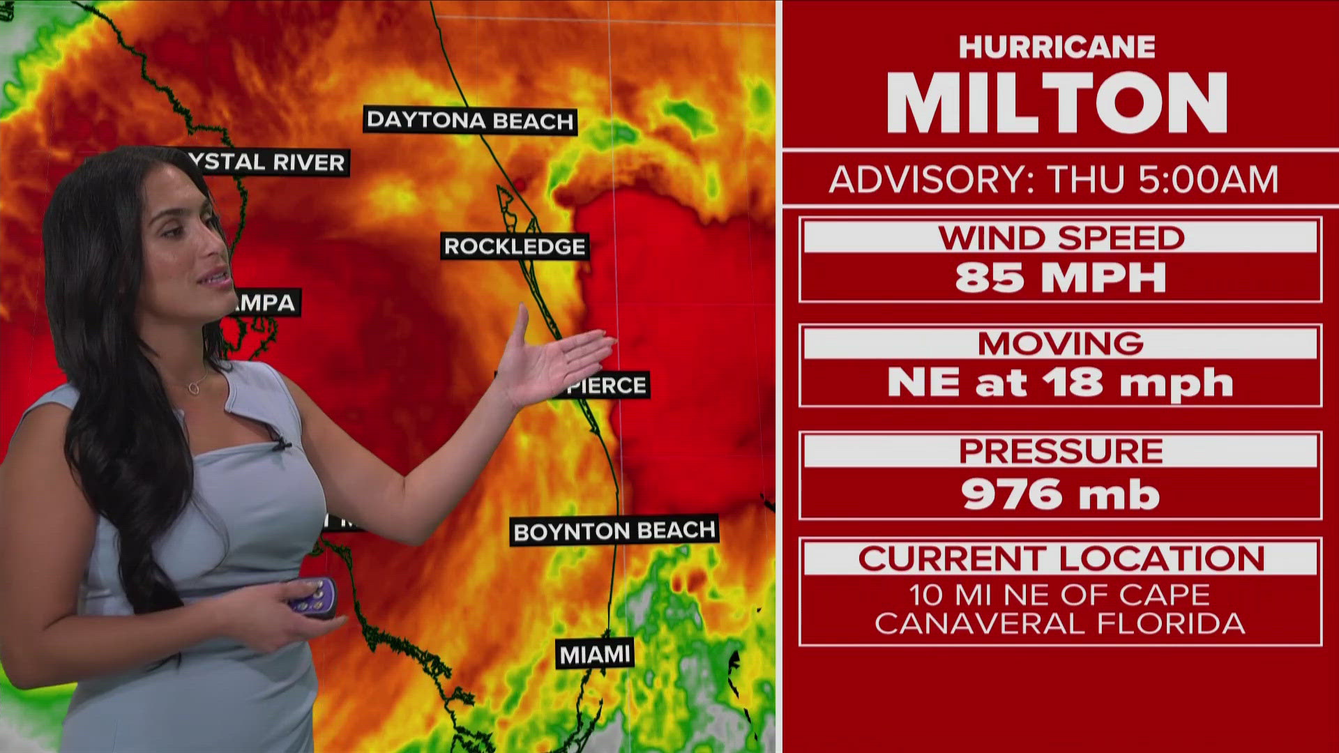 Hurricane Milton made landfall as a Category 3 storm around 8:30 p.m. near Siesta Key.