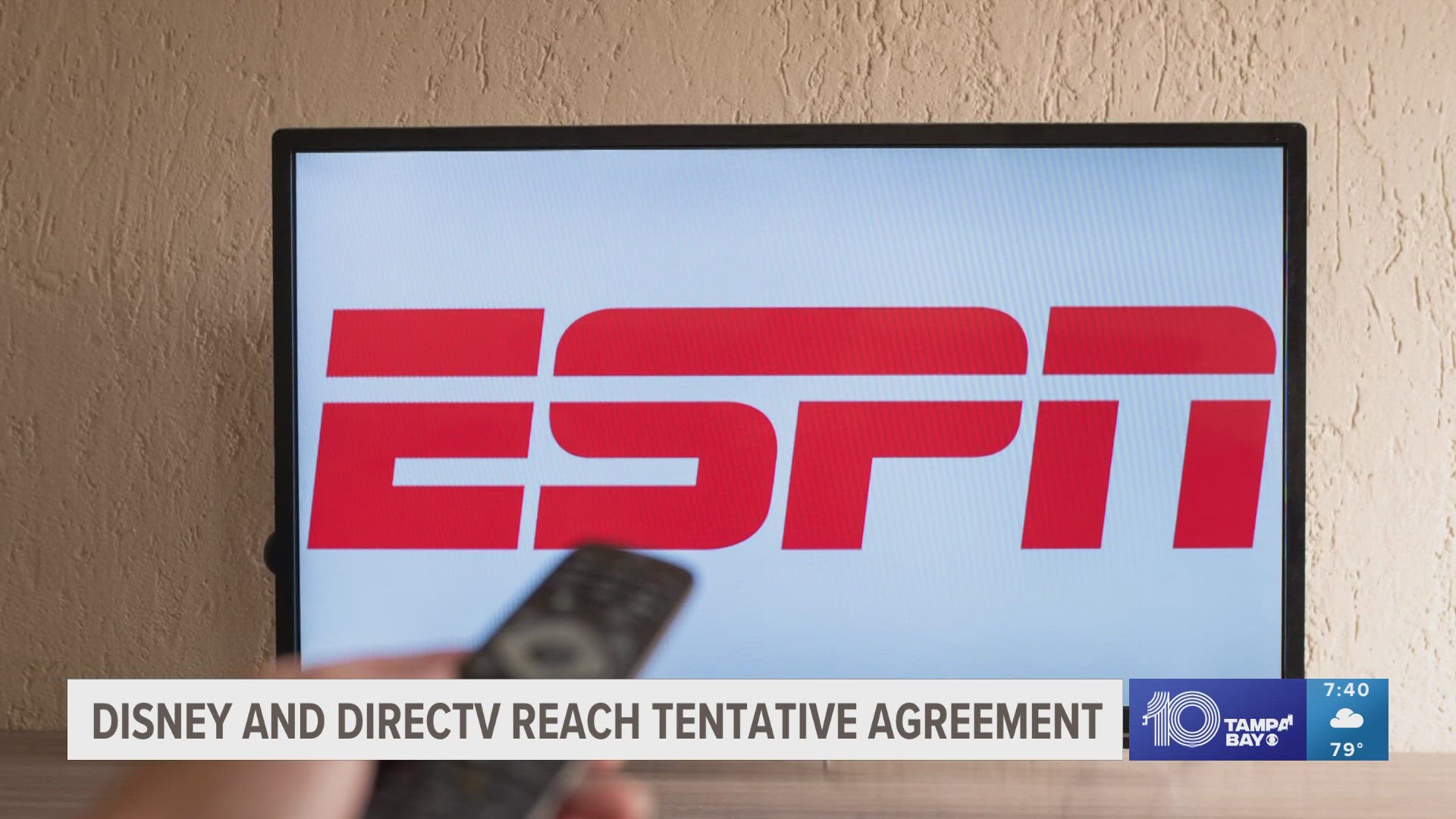 DirecTV announced Saturday it had reached a deal with Walt Disney Co. that will restore ESPN and ABC-owned stations to its service after a nearly 2-week dispute.