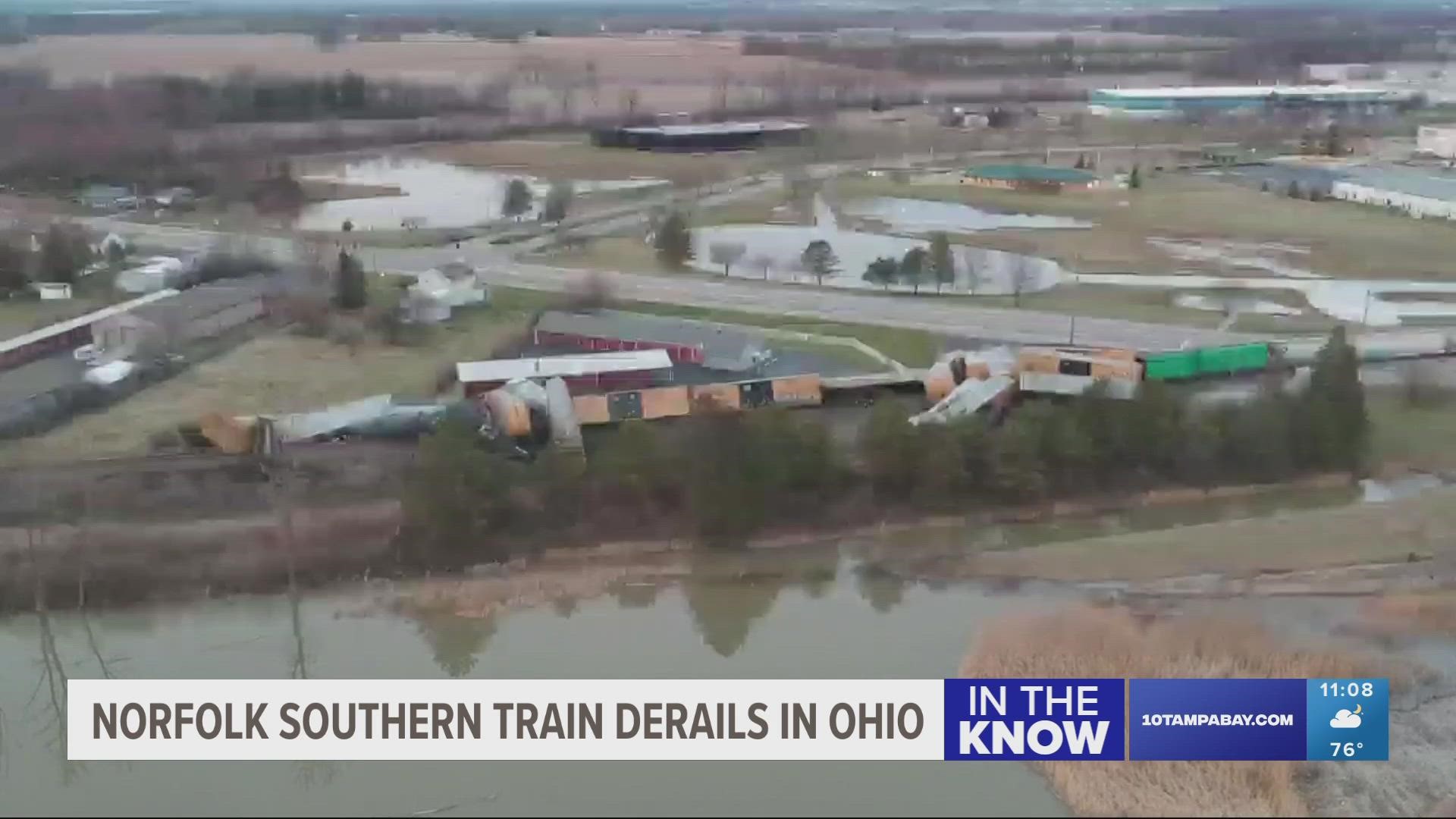 The incident is the second derailment of the company’s trains in Ohio in a month, officials said.