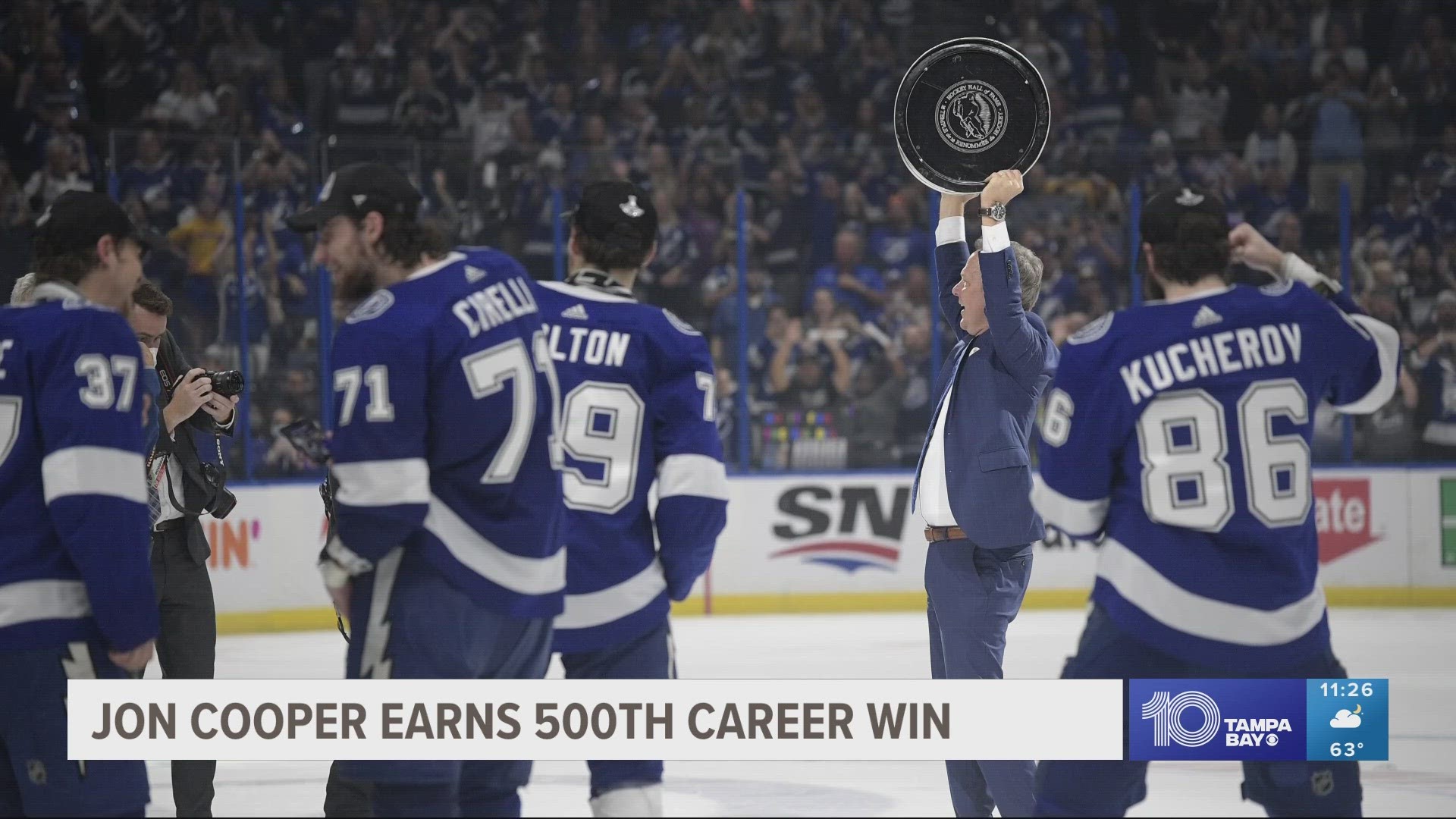 Jon Cooper became the third-fastest NHL coach to win 500 games.