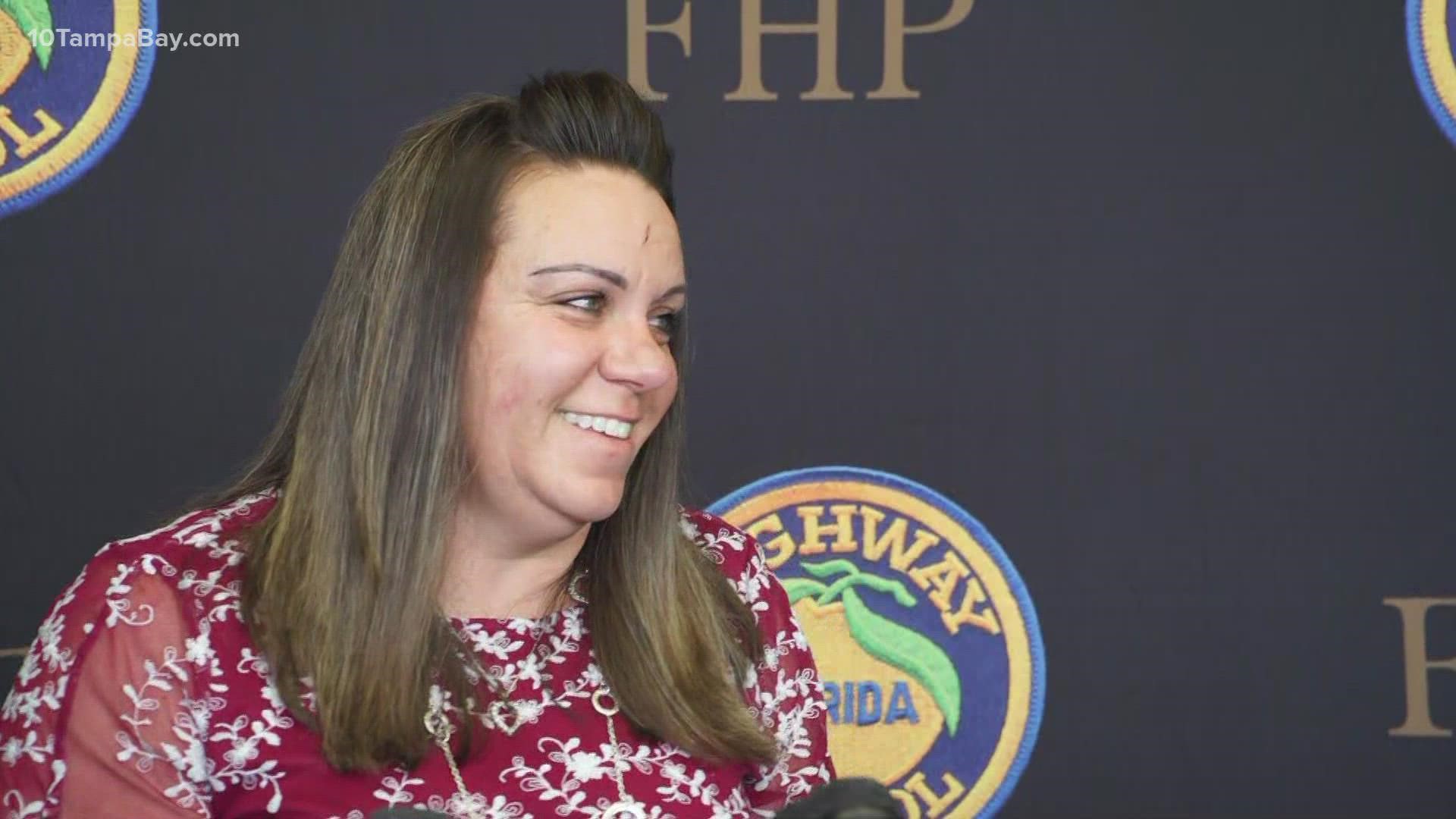 FHP Trooper Schuck said she "was sworn to protect and that's what I felt I did."