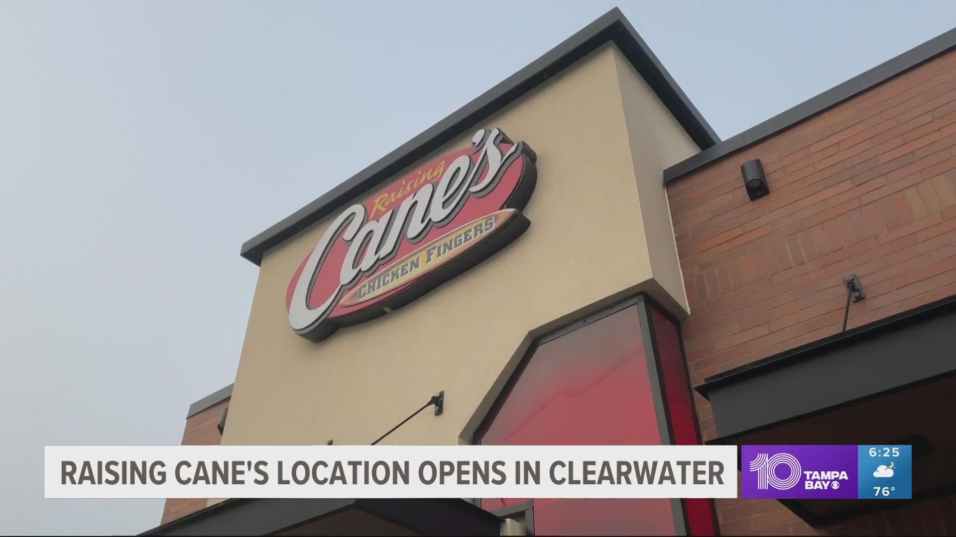 Raising Cane's to open Clearwater location on January 31