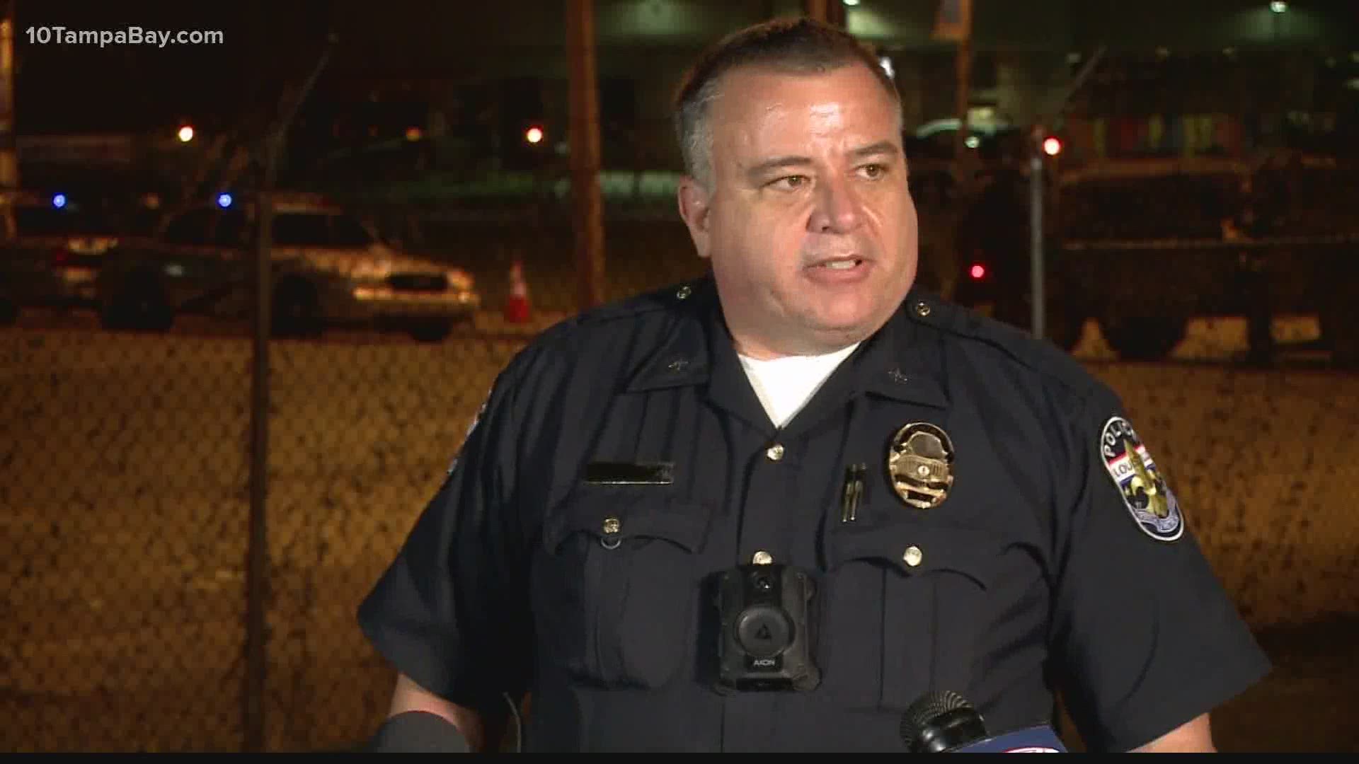 Chief Robert Schroeder said two officers are in stable condition and one suspect has been arrested.