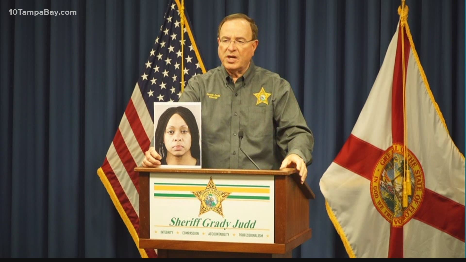 "We don't expect this kind of behavior from anyone, but especially someone in public office," Polk County Sheriff Grady Judd said.
