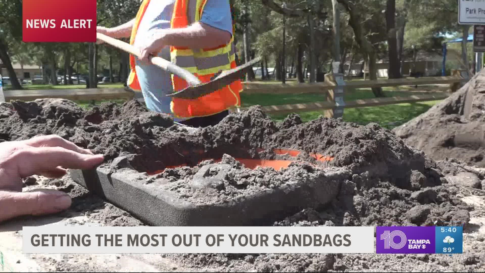 Sandbags will be available in multiple Tampa Bay area counties.
