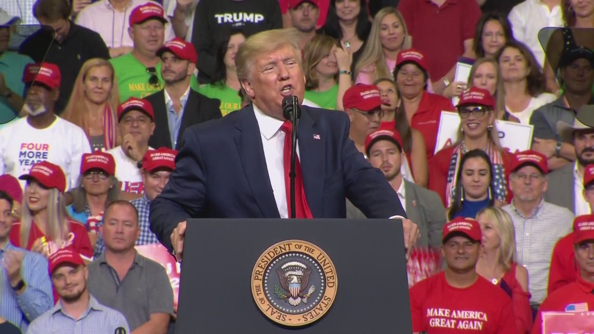 President Donald Trump is officially kicking off his 2020 reelection campaign with a rally at the Amway Center in Orlando today.

Refresh this page for the latest updates from the rally.