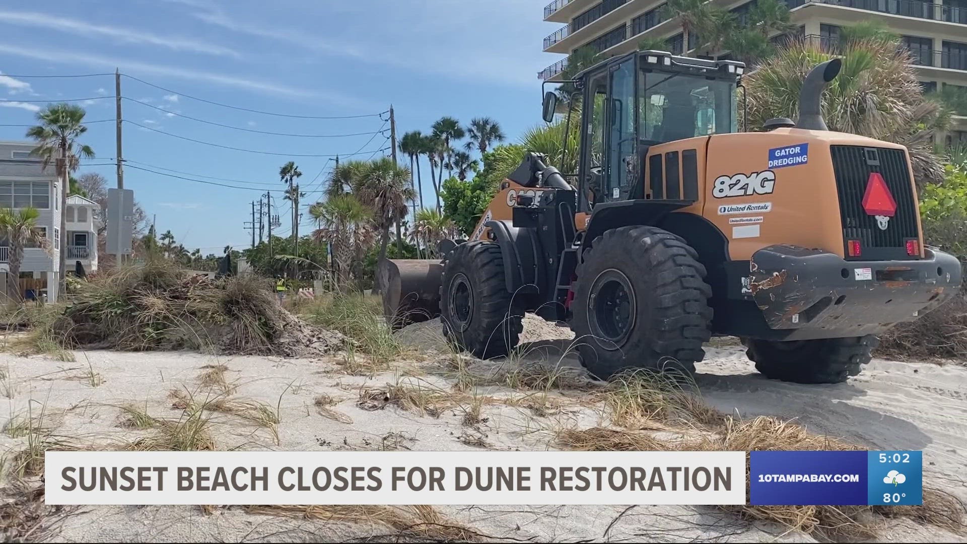 City officials will be bringing in truckloads of sand to replace the damage done by Hurricane Idalia.