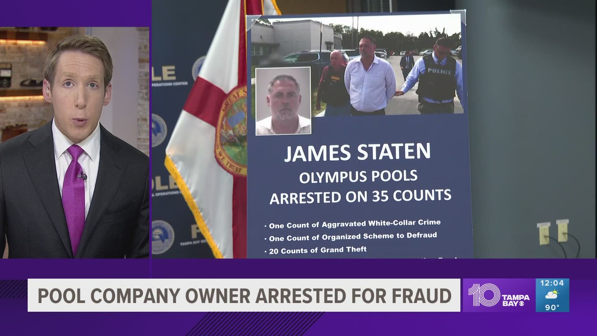 Among James Staten's 'lavish' purchases were $53,000 Super Bowl LV tickets, FDLE said.