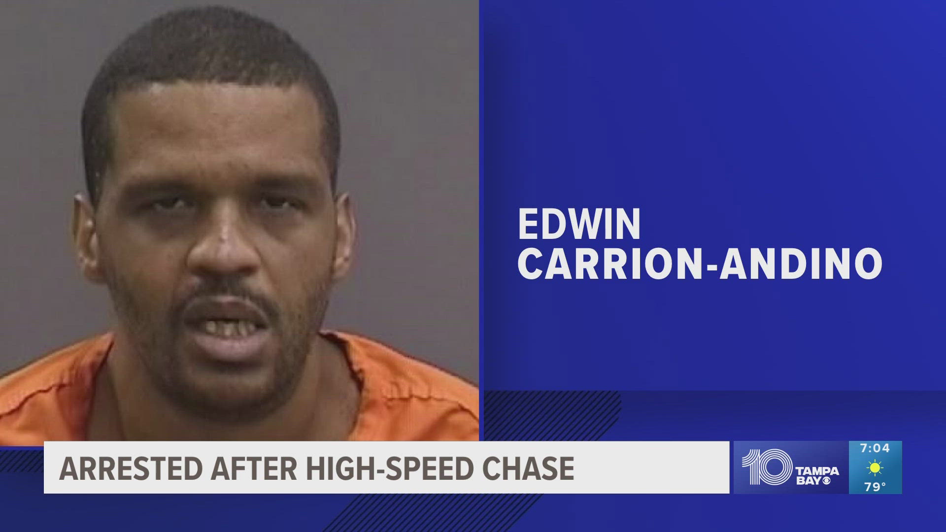 A man allegedly driving a stolen vehicle with a license revoked for over a decade and while high, led law enforcement on a high-speed chase before crashing into anot