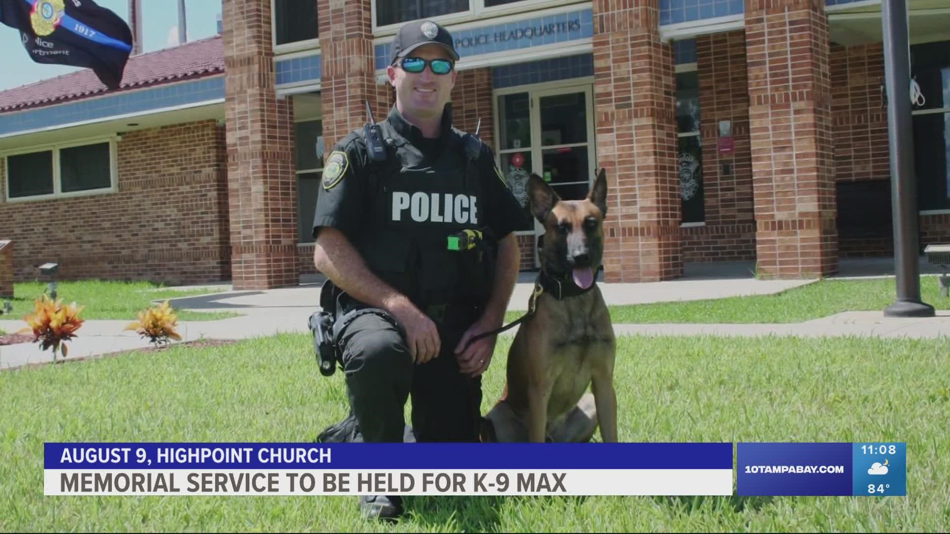 The police dog was described as "fearless."