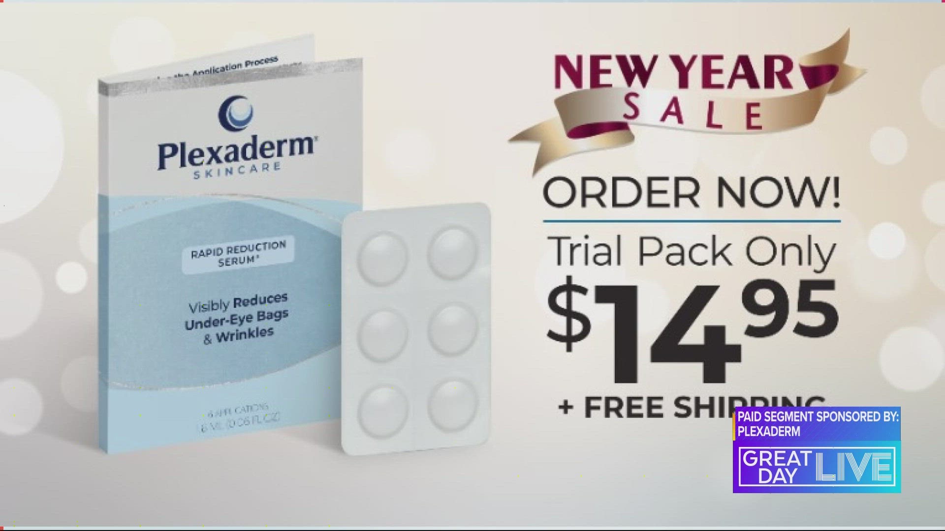 Paid segment sponsored by Plexaderm. You can try Plexaderm for $14.95, plus free shipping. Head to https://plxa.de/3lUdEW5.