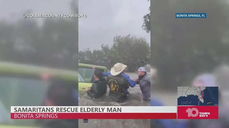 Man rescued from flooded car in Bonita Springs during Hurricane Ian