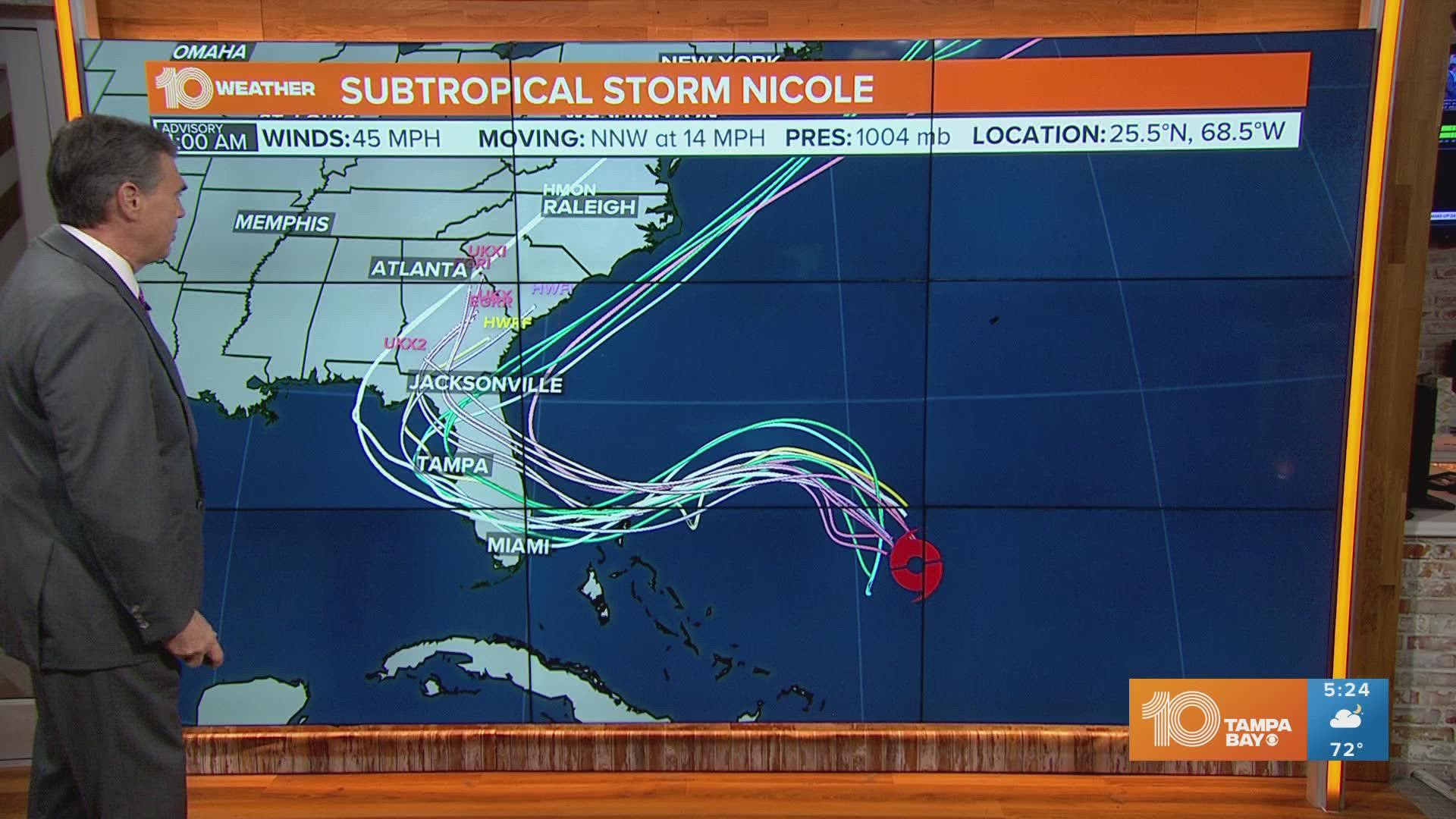 Tracking the Tropics Subtropical Storm Nicole forms in Atlantic