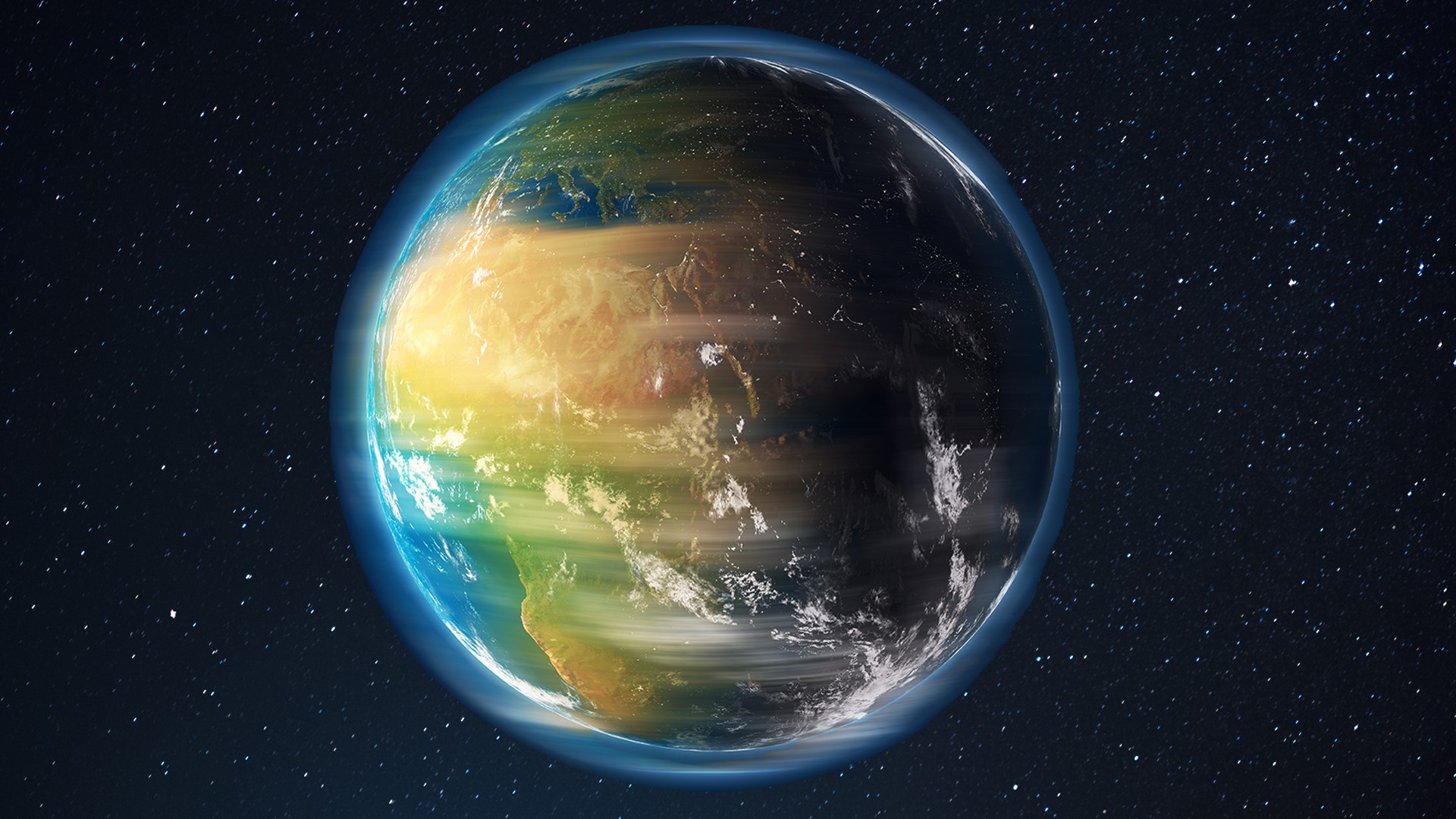 animate earth to spin photoshop