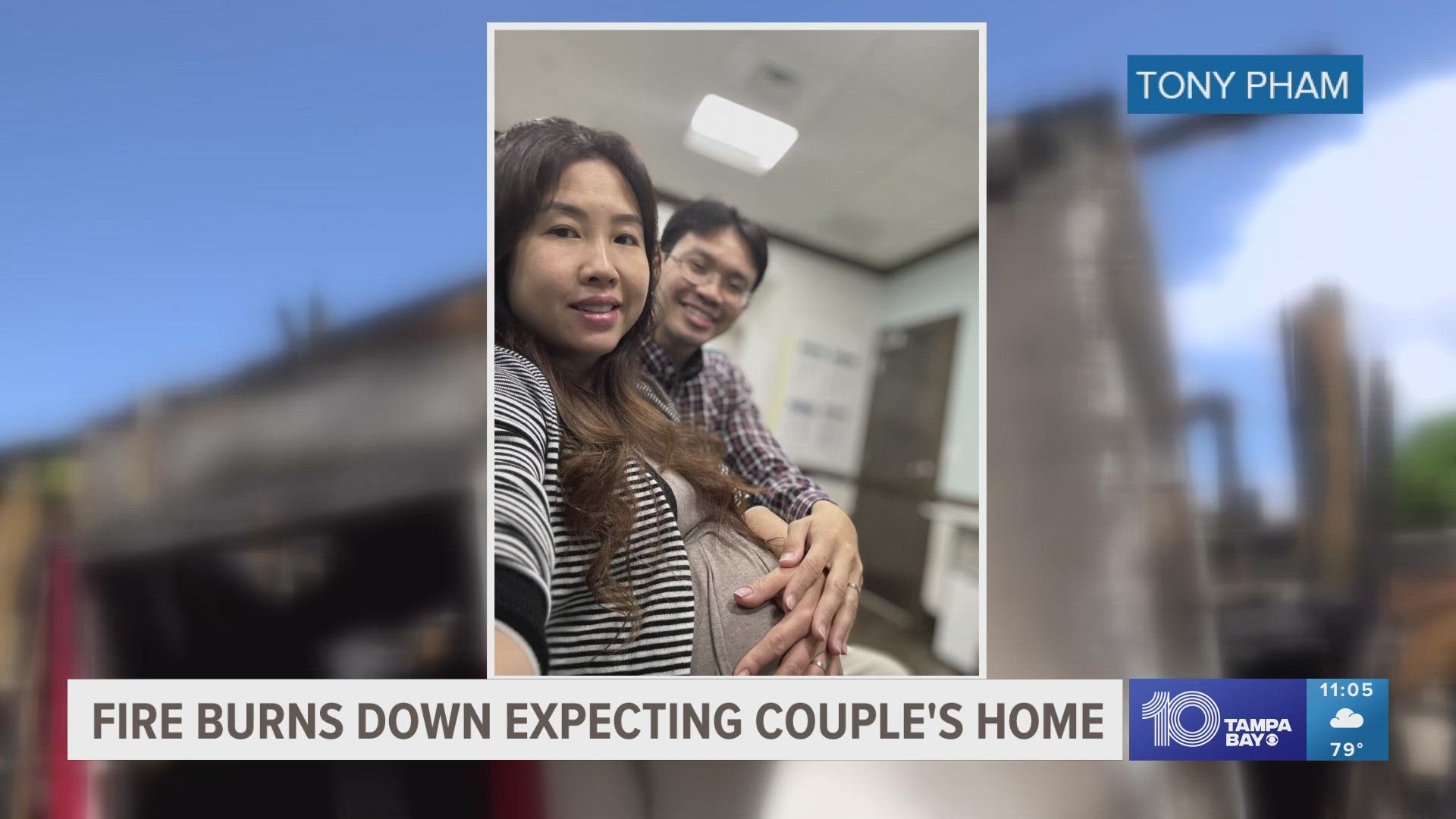 A St. Pete couple is rebuilding after losing their home to a fire one week ago. It happened just days before the couple's first baby is due.