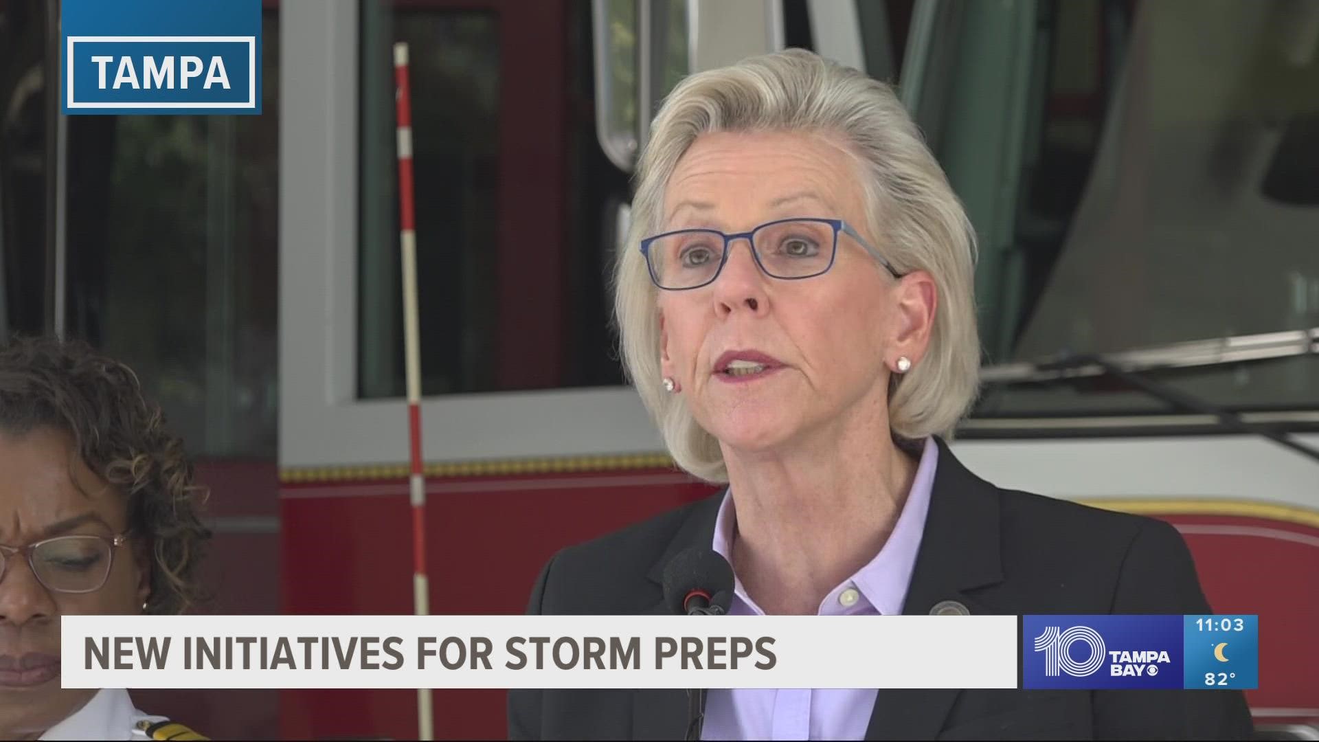 Tampa Mayor Jane Castor said the city has new ways to respond to a storm this hurricane season.
