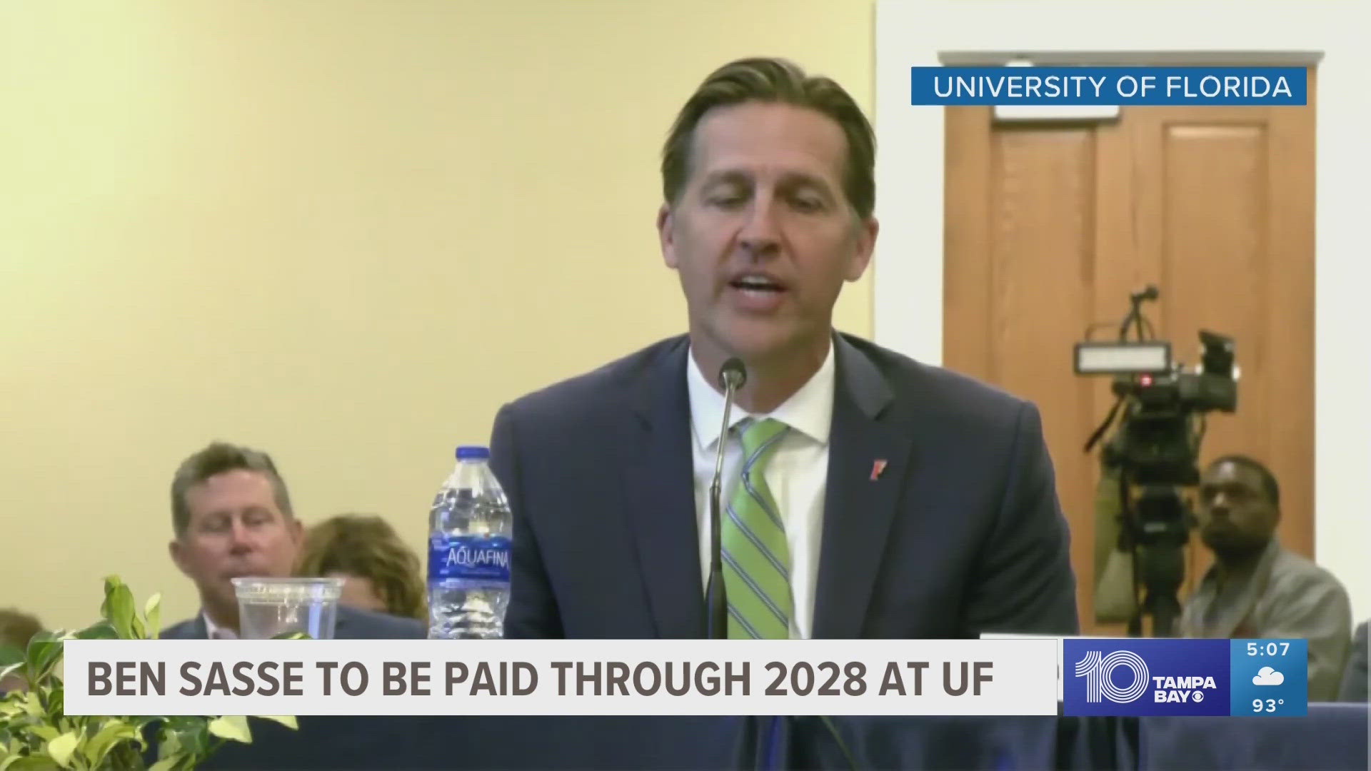 Ben Sasse is still employed at the university as a professor and external advisor with a $1 million paycheck, according to university documents.