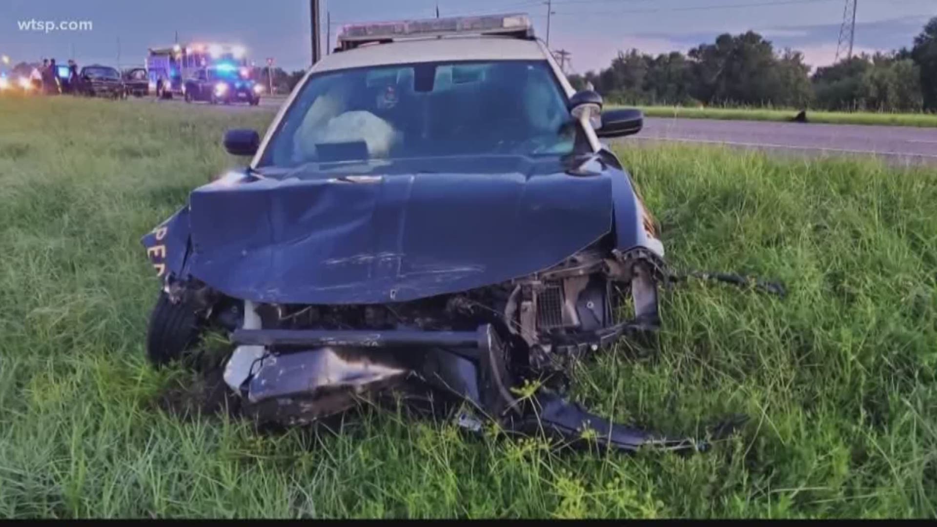 Two people were seriously hurt and a Florida trooper suffered only minor injuries in a three-vehicle crash early Sunday morning.

It happened just after 6 a.m. on State Road 674 just west of Interstate 75, according to the Florida Highway Patrol.