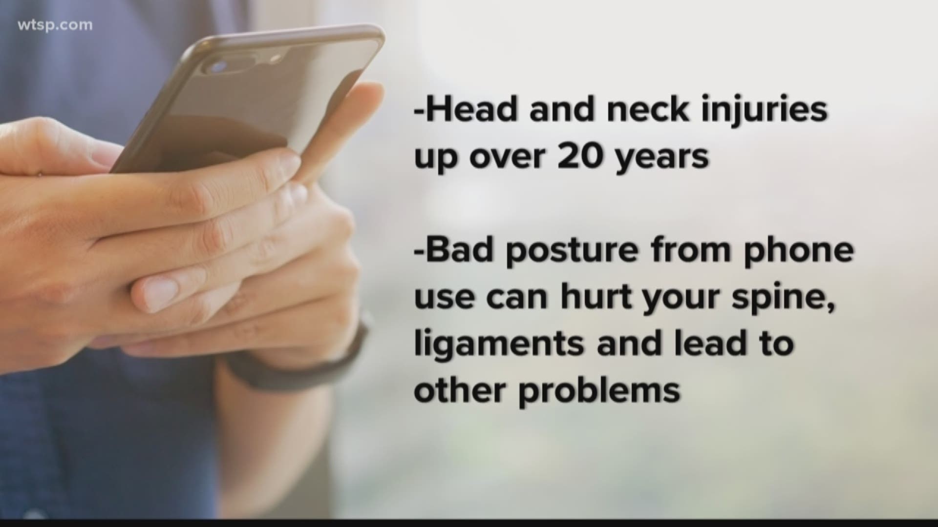 New medical research says head and neck injuries related to cellphone use have increased over the past 20 years.