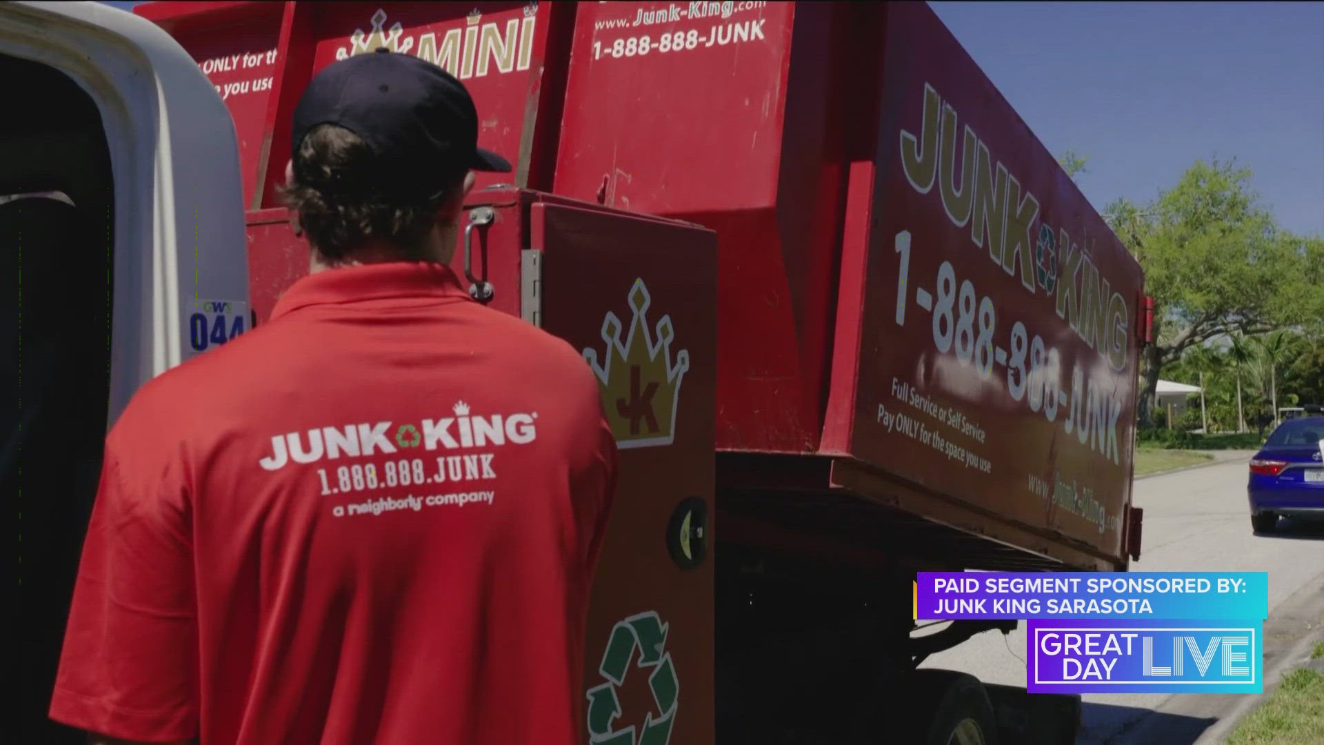 This story sponsored by Junk King Sarasota. Junk King Sarasota is helping clean up on earth day by picking up any appliance for free. Call 888-888-Junk.