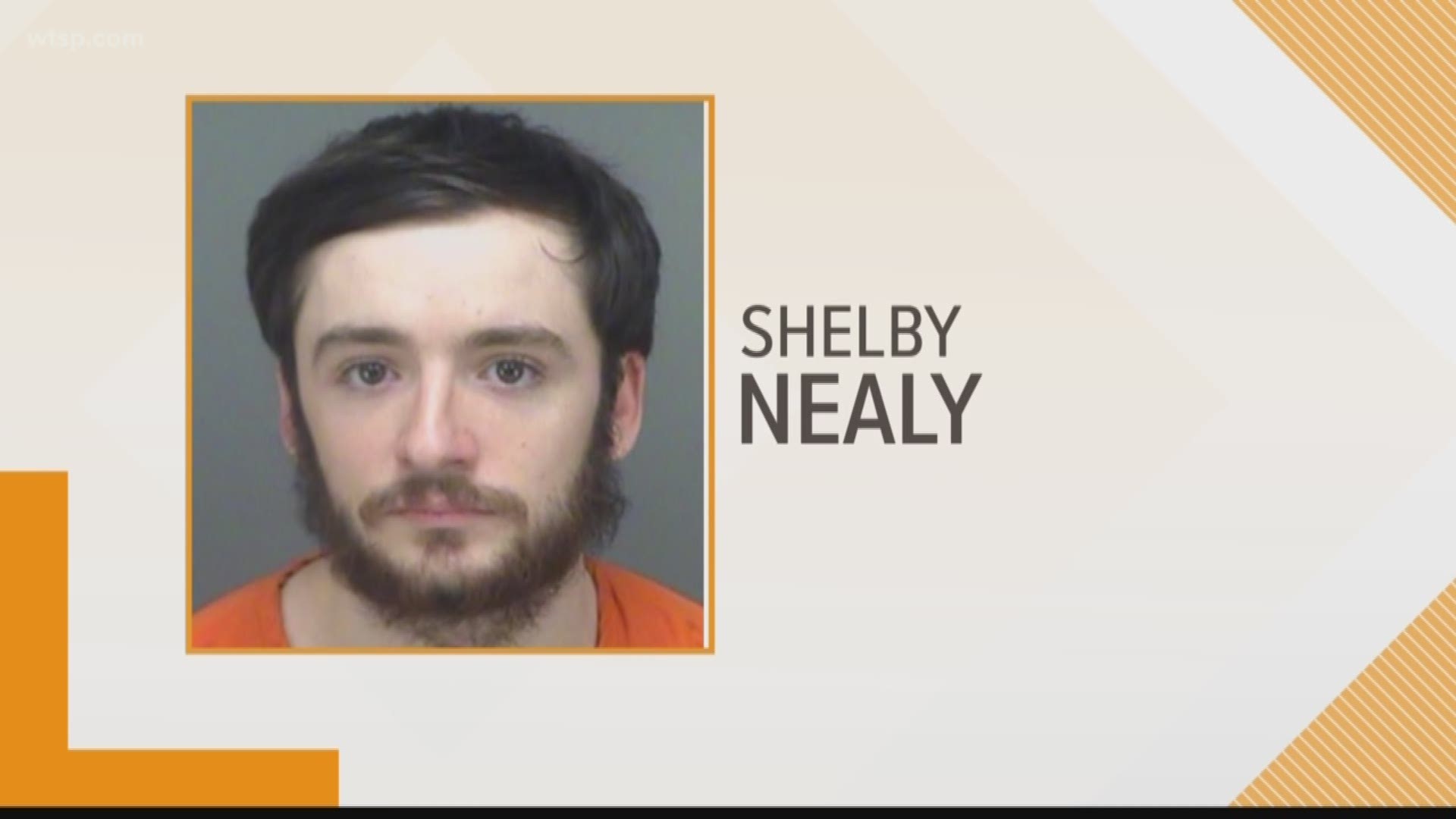 Shelby John Nealy, accused of killing his wife and three in-laws, was booked Saturday into the Pinellas County Jail to face several murder charges.