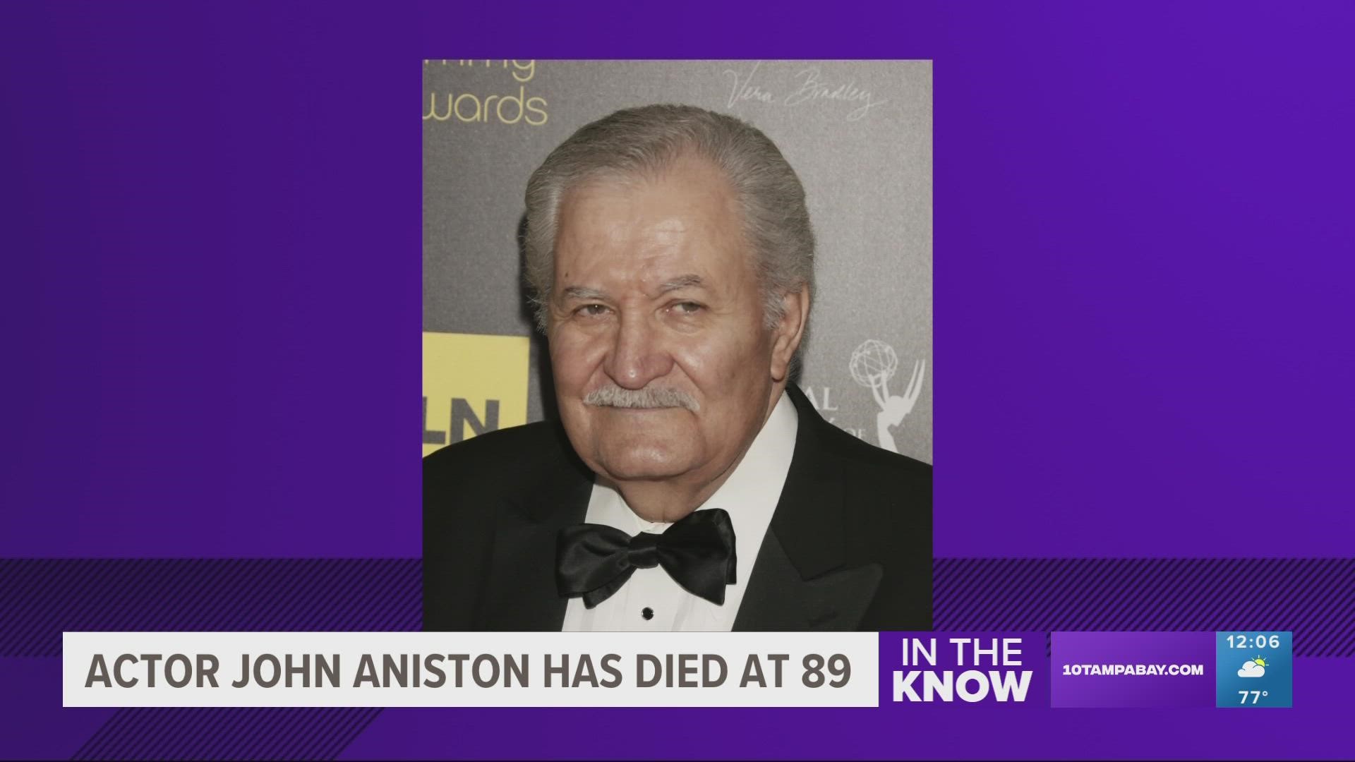 John Aniston was honored earlier this year with a Daytime Emmy Lifetime Achievement Award, presented with a sweet message from his daughter.