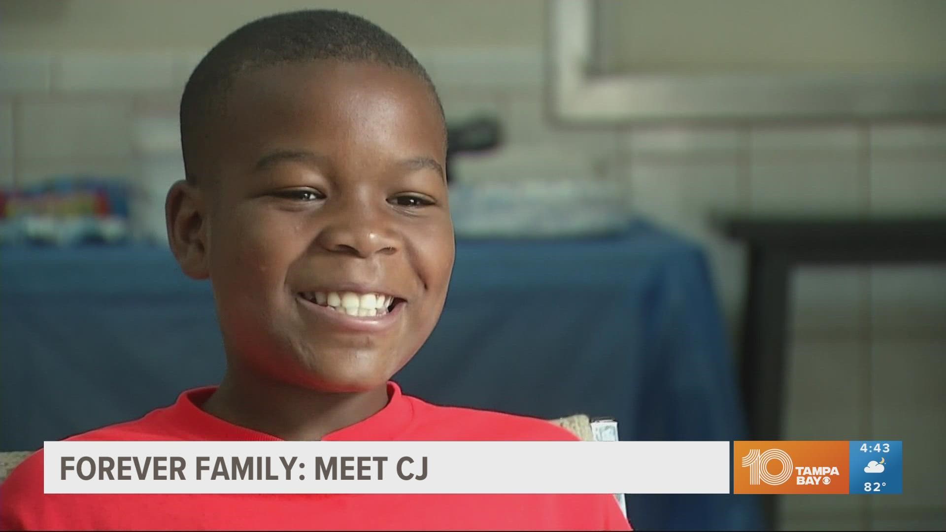 10-year-old CJ has a knack for figuring out games and loves playing Minecraft.