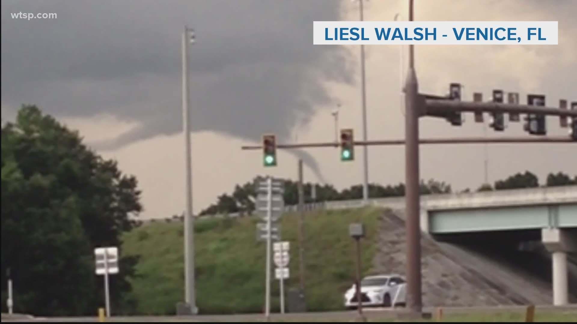 The NWS estimates the funnel touched down south of US Highway 72 and just east of Interstate 75.