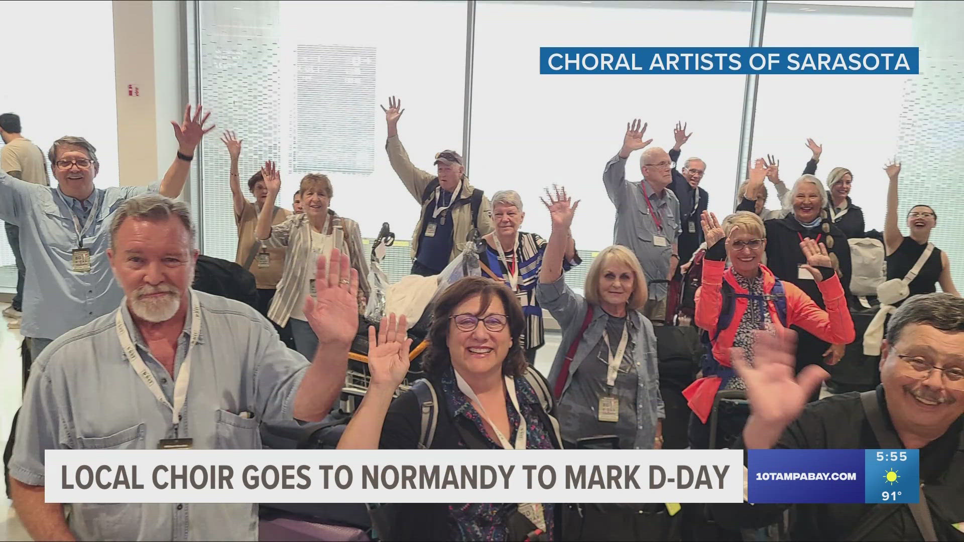 The choir has been invited to perform throughout Normandy for several events marking the D-Day 80th anniversary.