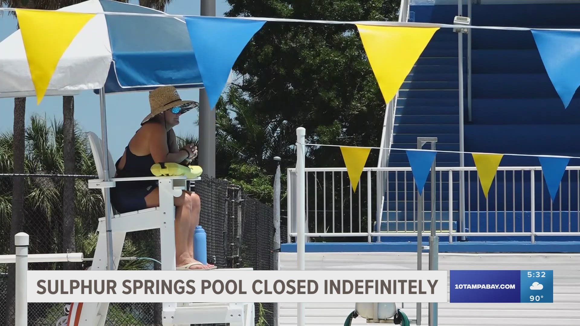 The city of Tampa decided to close the pool indefinitely after discovering problems that could pose a hazard.