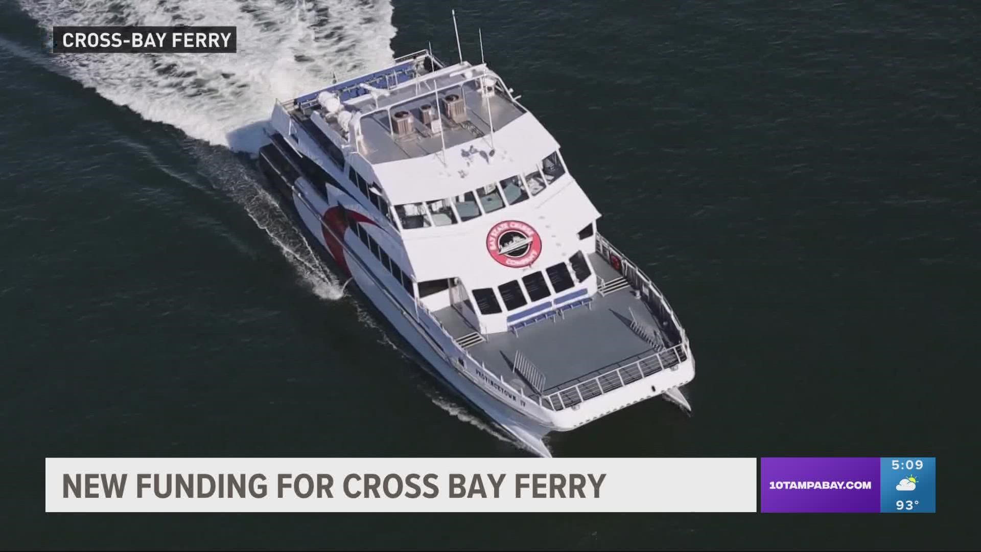 Hillsborough and Pinellas counties used to split ferry operating costs evenly with St. Petersburg and Tampa. Pinellas’ share would now shrink to just 5%.