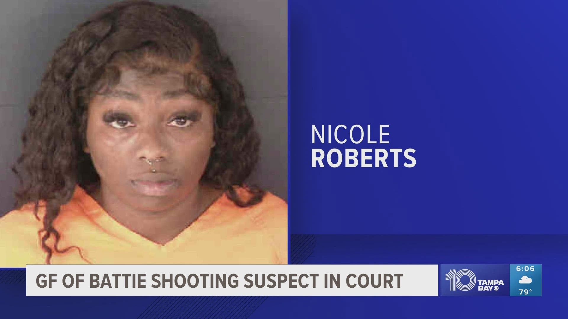 Nicole Roberts is dating Darryl Brookins, the man accused of shooting the Battie brothers in Sarasota. She's charge with accessory to second-degree murder.