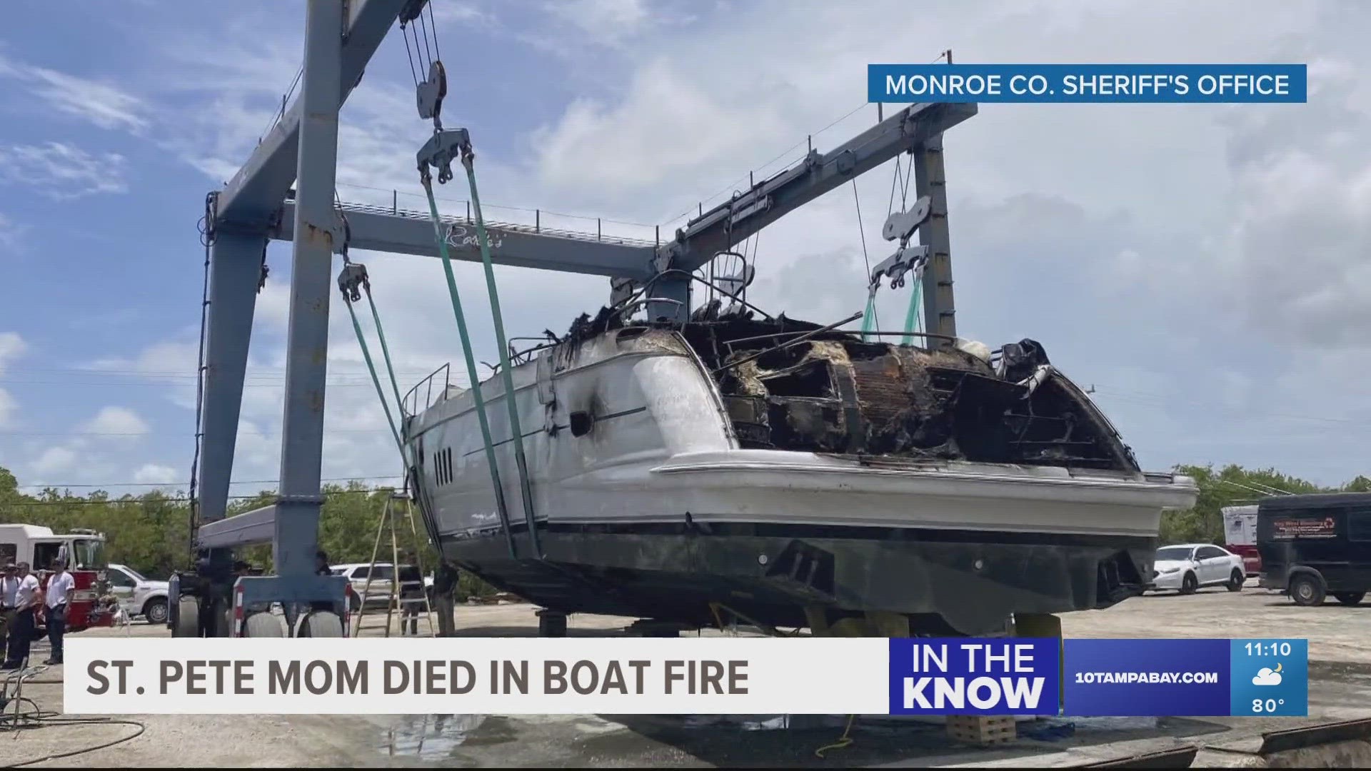 The woman was presumed dead on Wednesday after disappearing when the 70-foot Viking yacht she was on with her family caught fire.