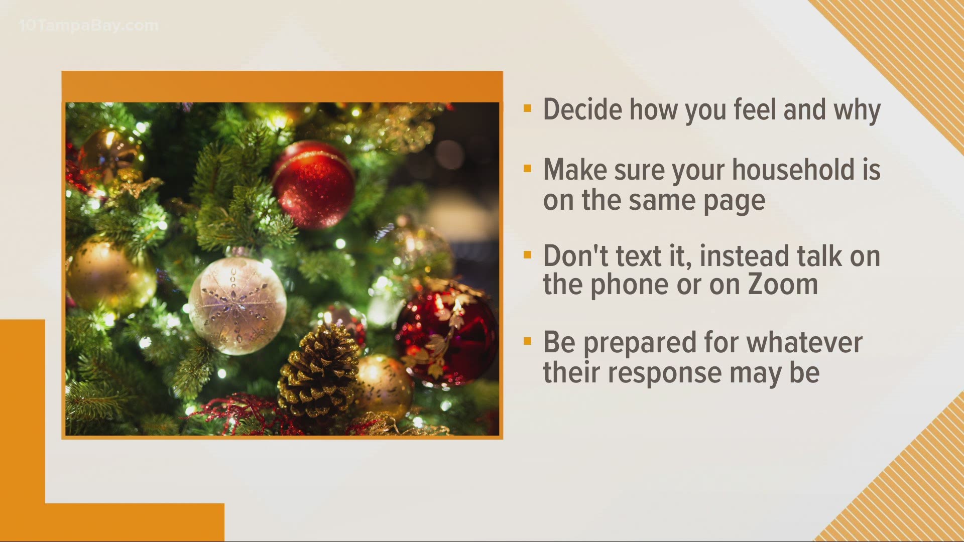 If you aren't spending the holidays with your family and still need to have that talk with them, here are tips on how to.