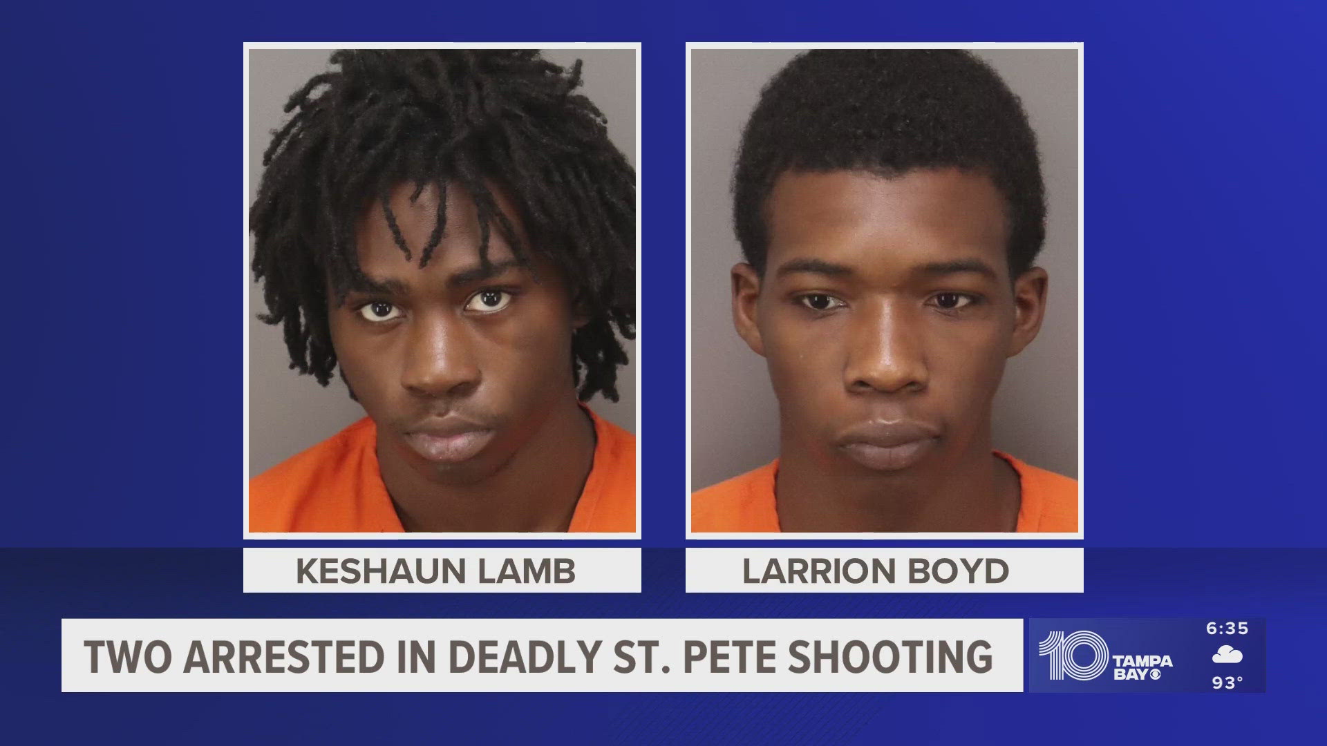 St. Pete police arrest two suspects in deadly shooting | wtsp.com