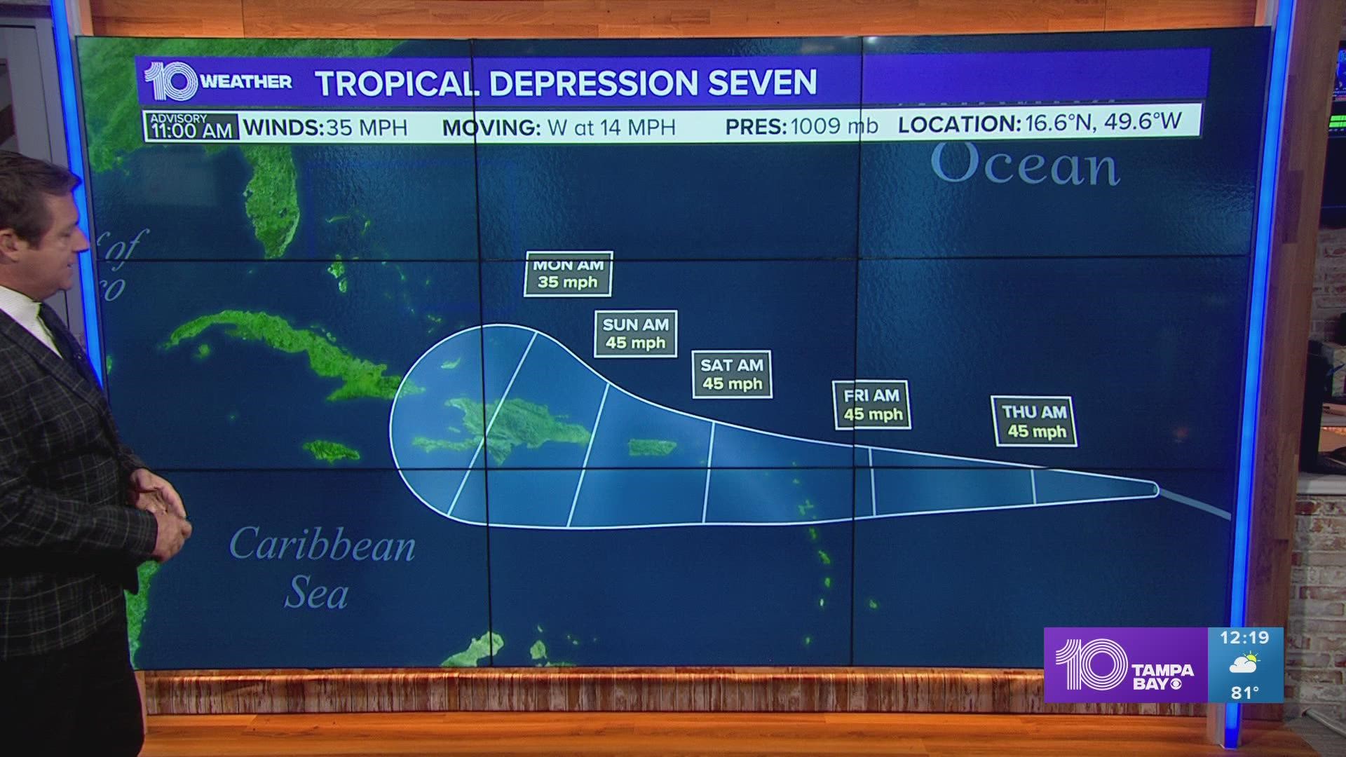 Tracking The Tropics Tropical Depression Seven Forms In The Atlantic