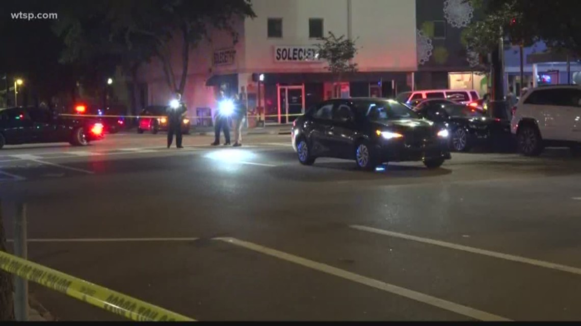 A woman was hit by a car early Wednesday morning in Tampa.