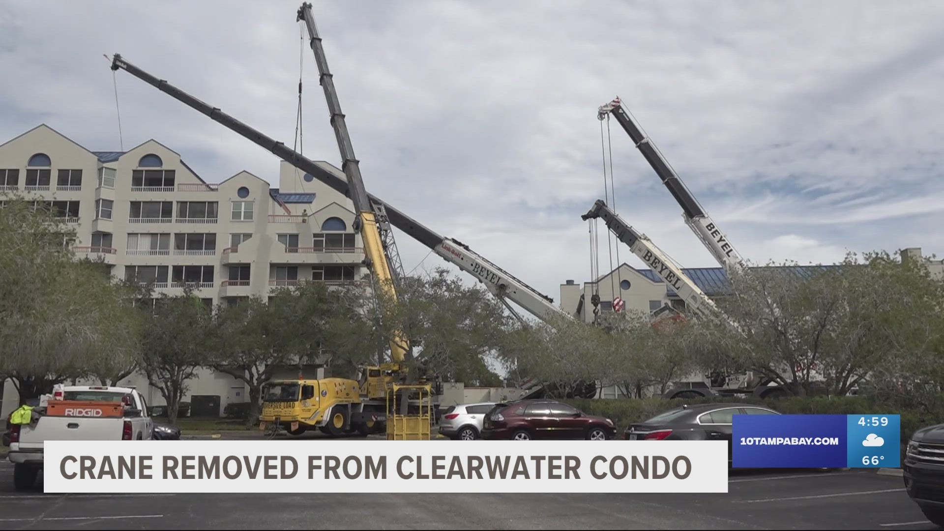 The condo association attorney said the crane fell because it exceeded its ability to lift and tipped over.