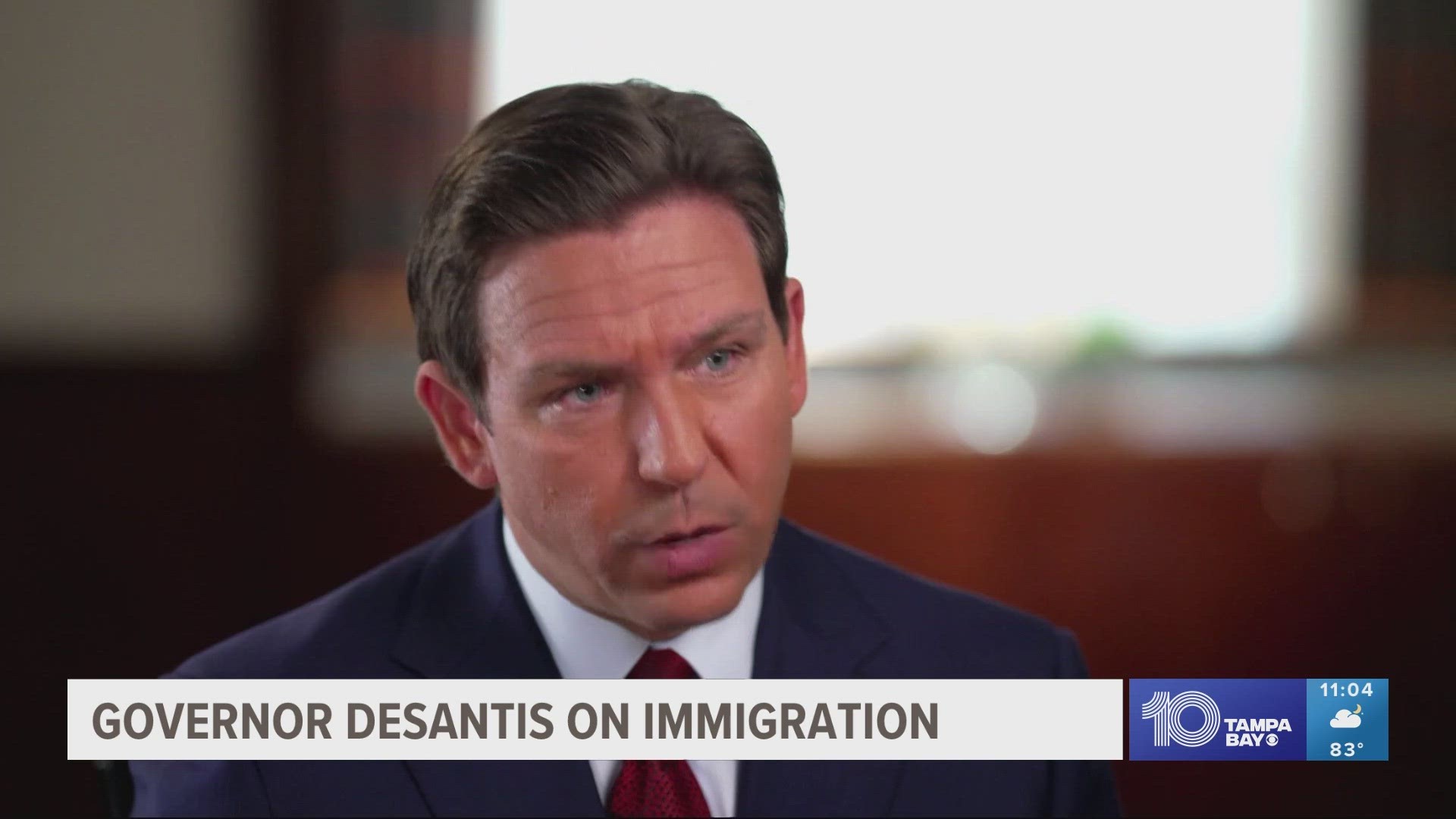 DeSantis attempted to clarify his vow to leave people crossing illegally "stone cold dead" during an interview on the "CBS Evening News."