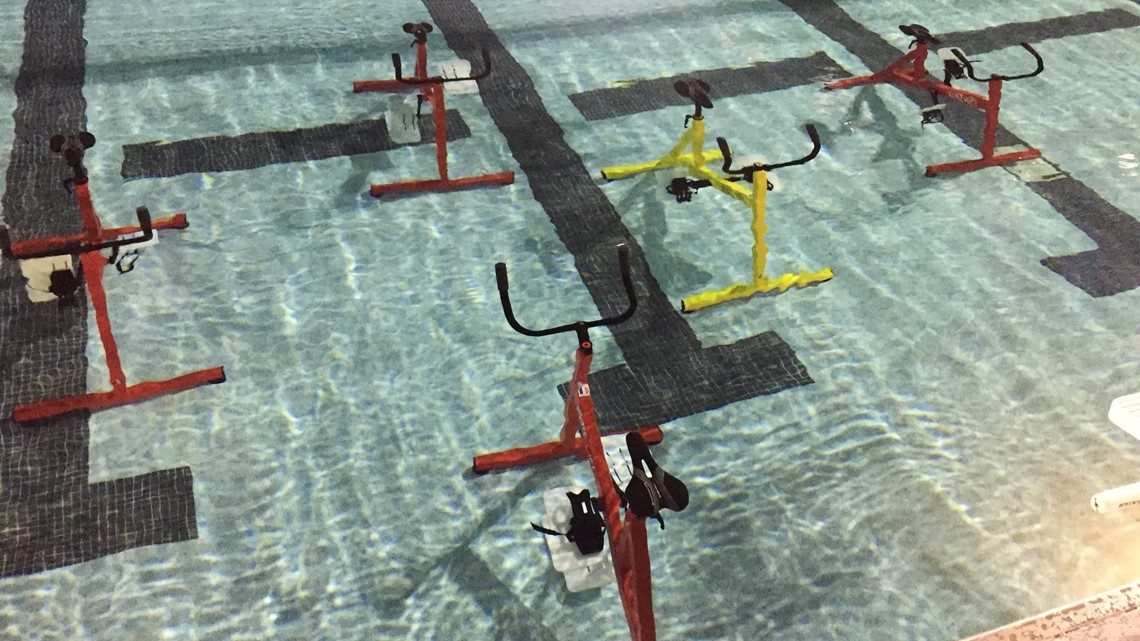 Bike cycling in the pool? Largo offers spin class in the water!